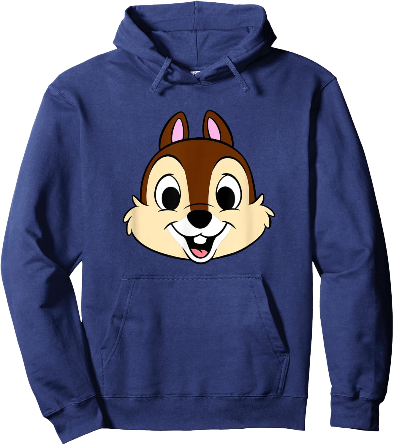 Disney Chip and Dale Chip Big Floating Head Hoodie - Hoodie | Navy