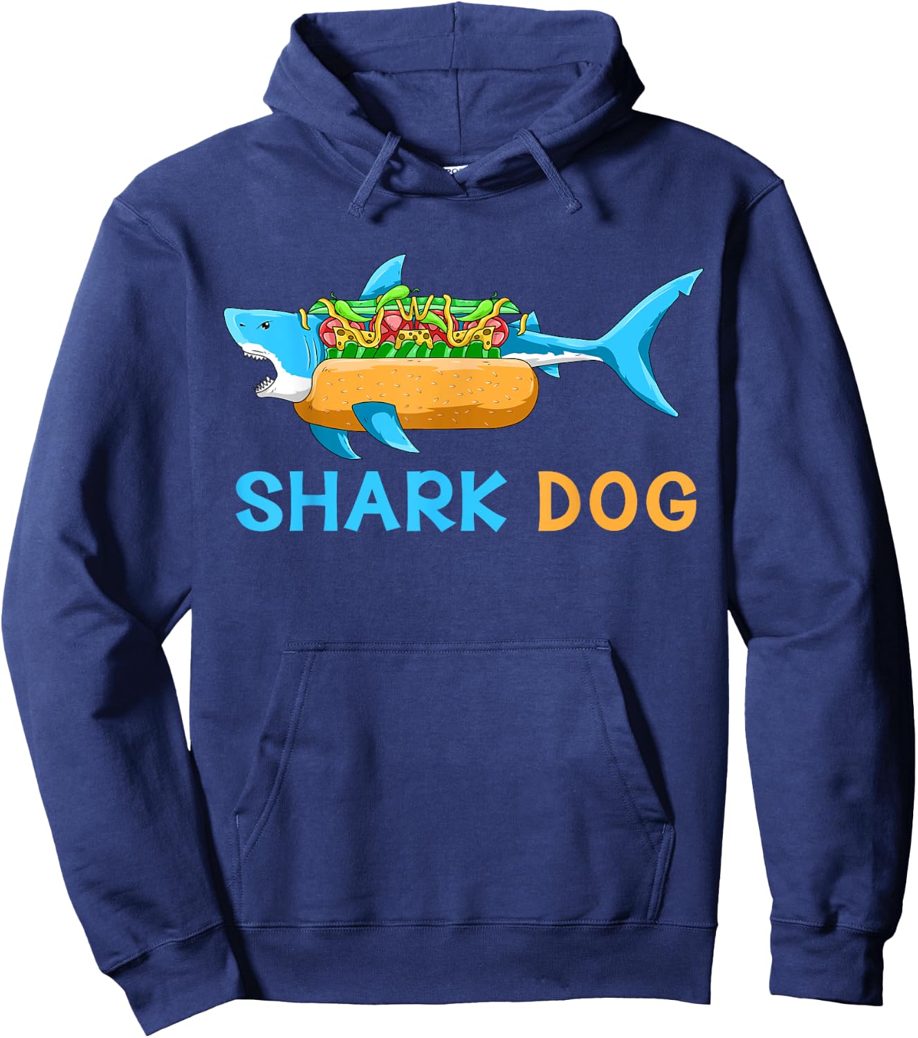 Shark Marine Biologist - Ocean Animal Hot Dog Shark Women Kids Hoodie - Hoodie | Navy