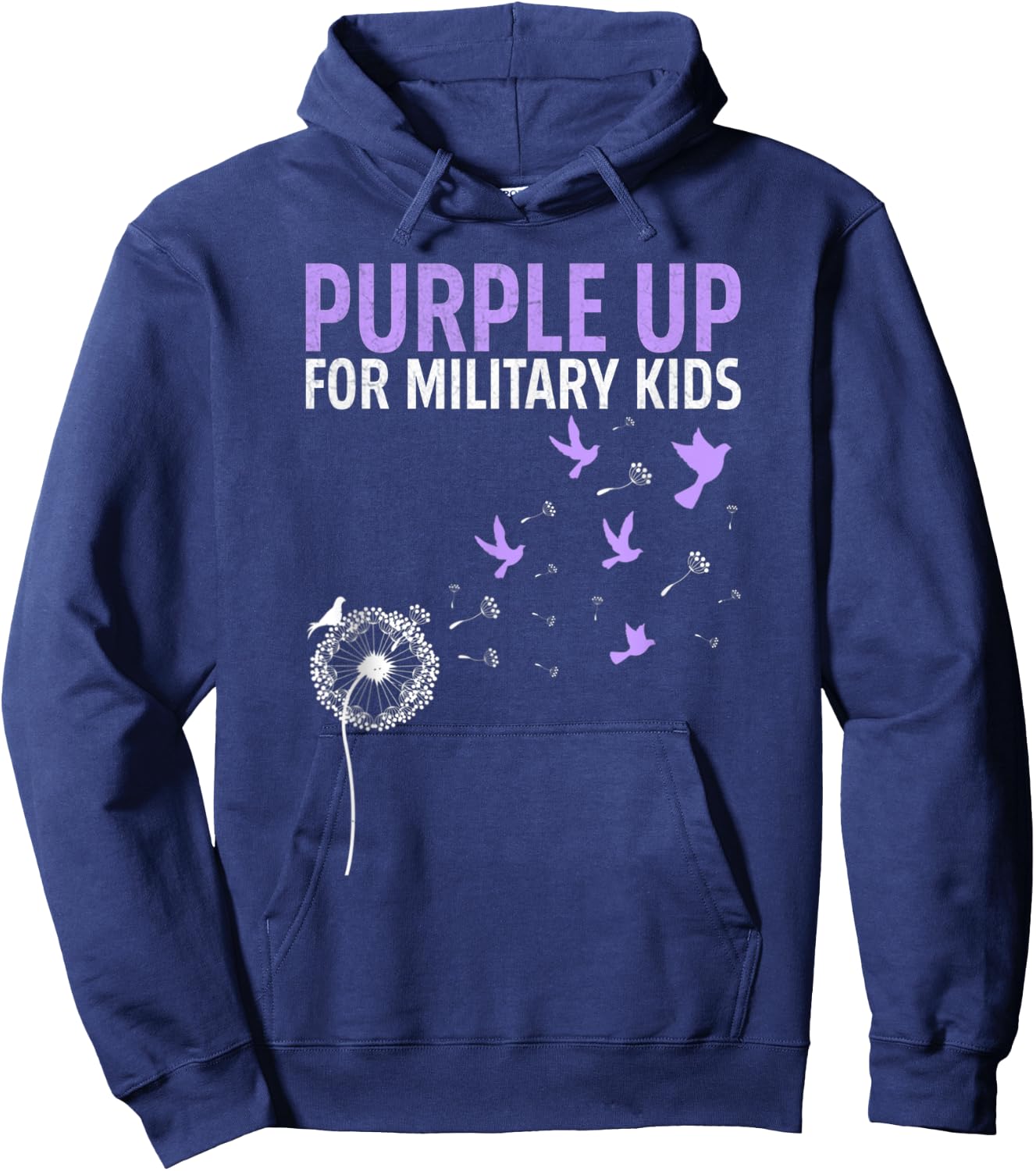 Purple Up for Military Kids Military Child Hoodie - Hoodie | Navy