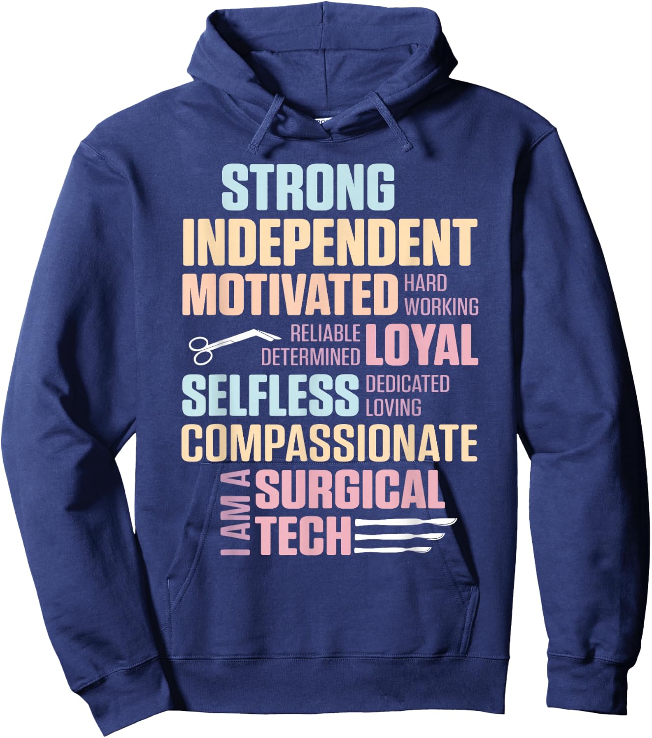 Surgical Technologist Rely Scrub Tech Hoodie - Hoodie | Navy