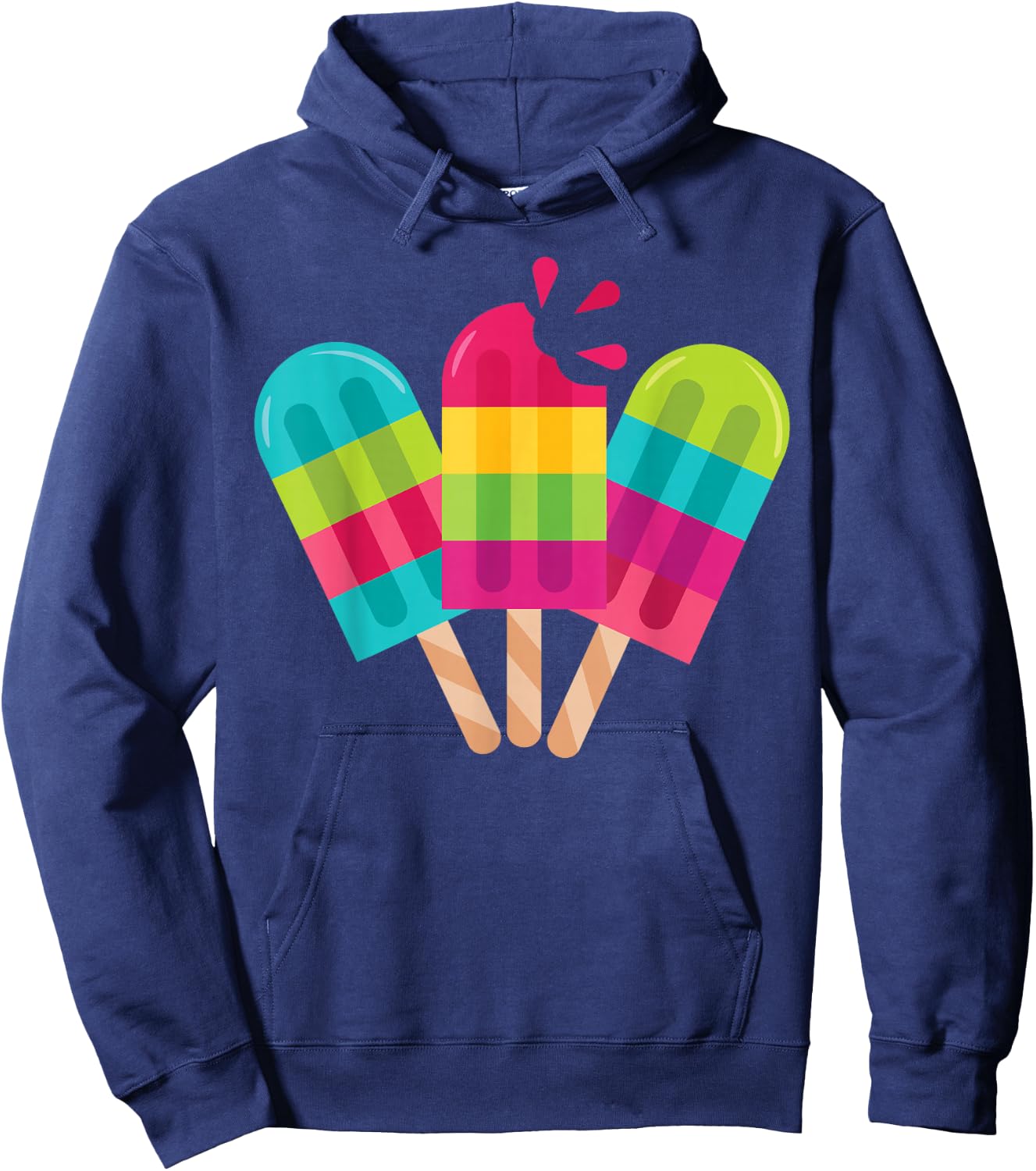 Cool fun summer ice pop chill out Hoodie - Hoodie | Navy