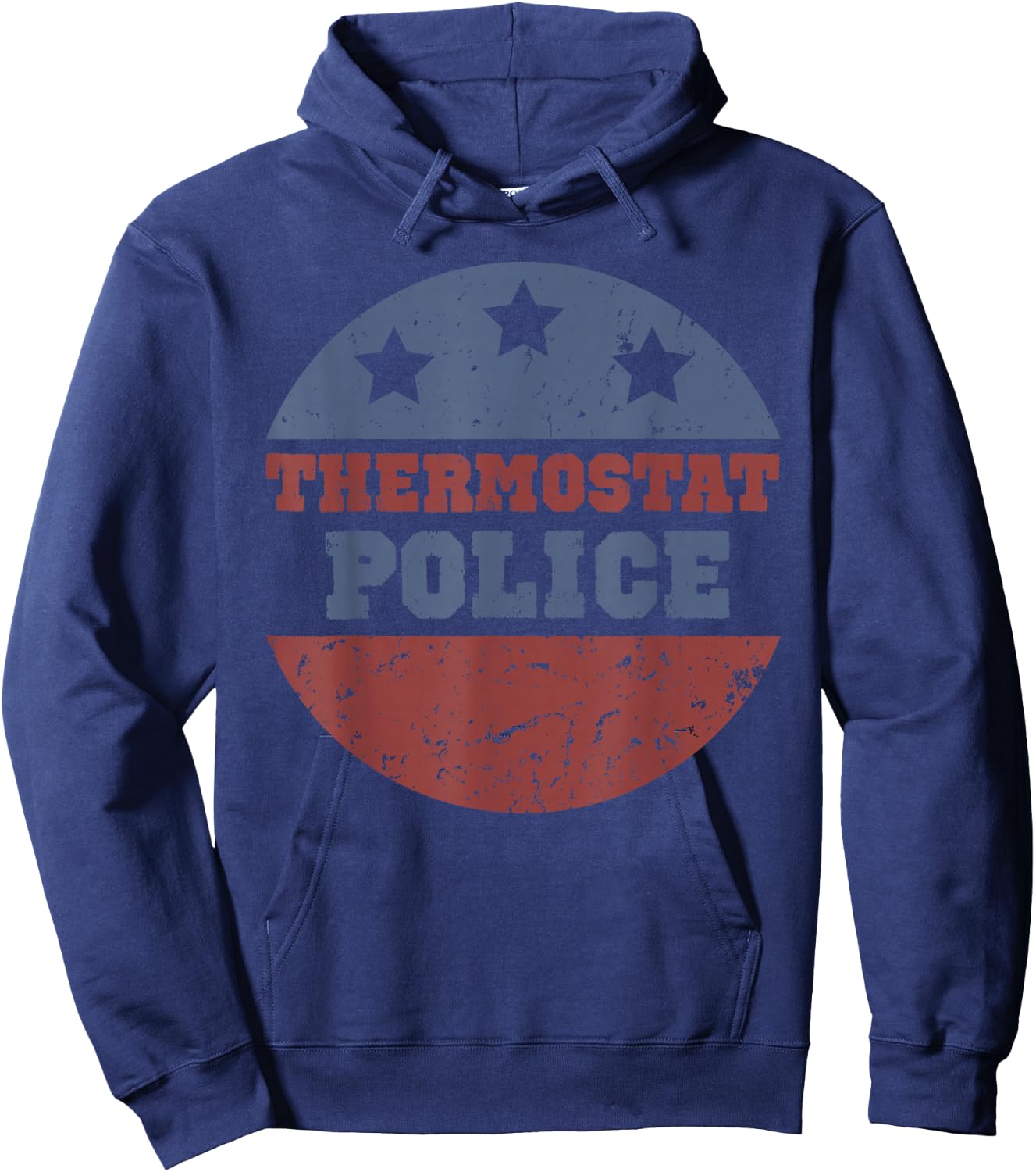 Thermostat Police Retro Vintage Sunset Dad Gifts Fathers Day Hoodie - Hoodie | Navy