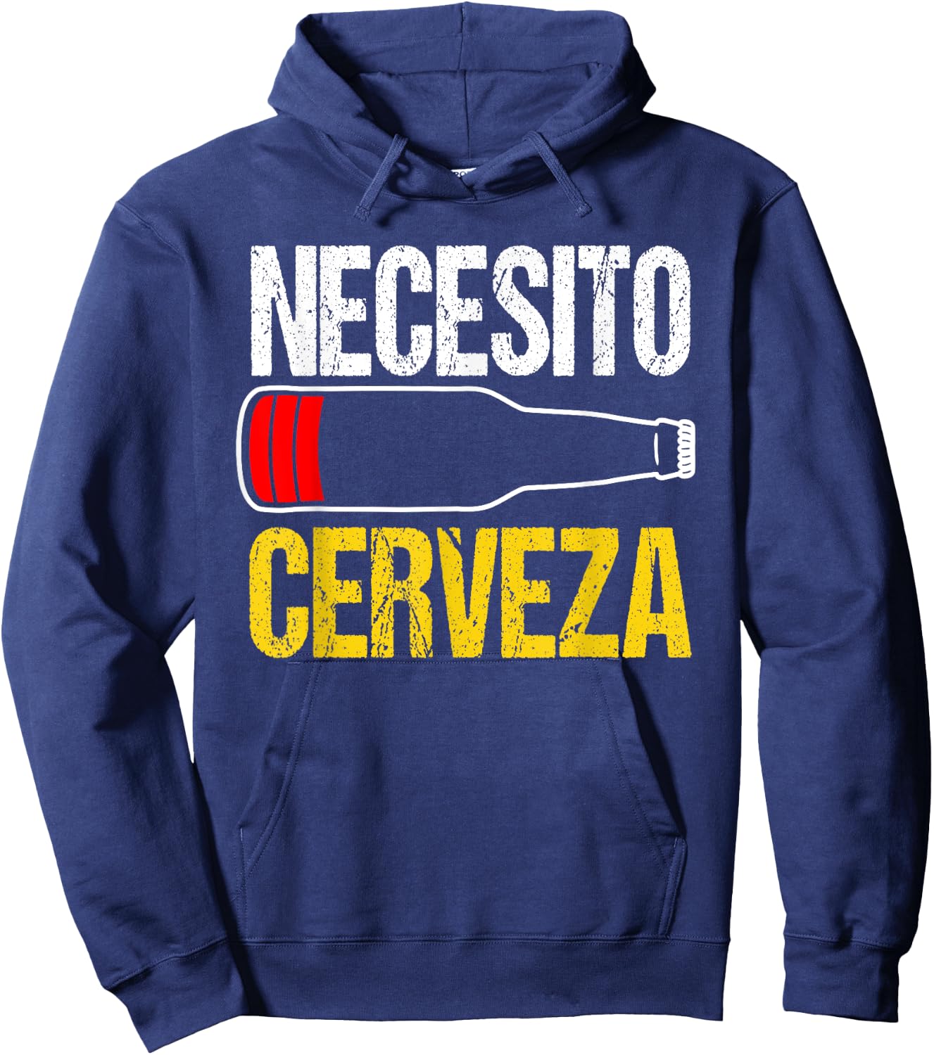 Mexican beer necesito cerveza cool & funny sayings Hoodie - Hoodie | Navy