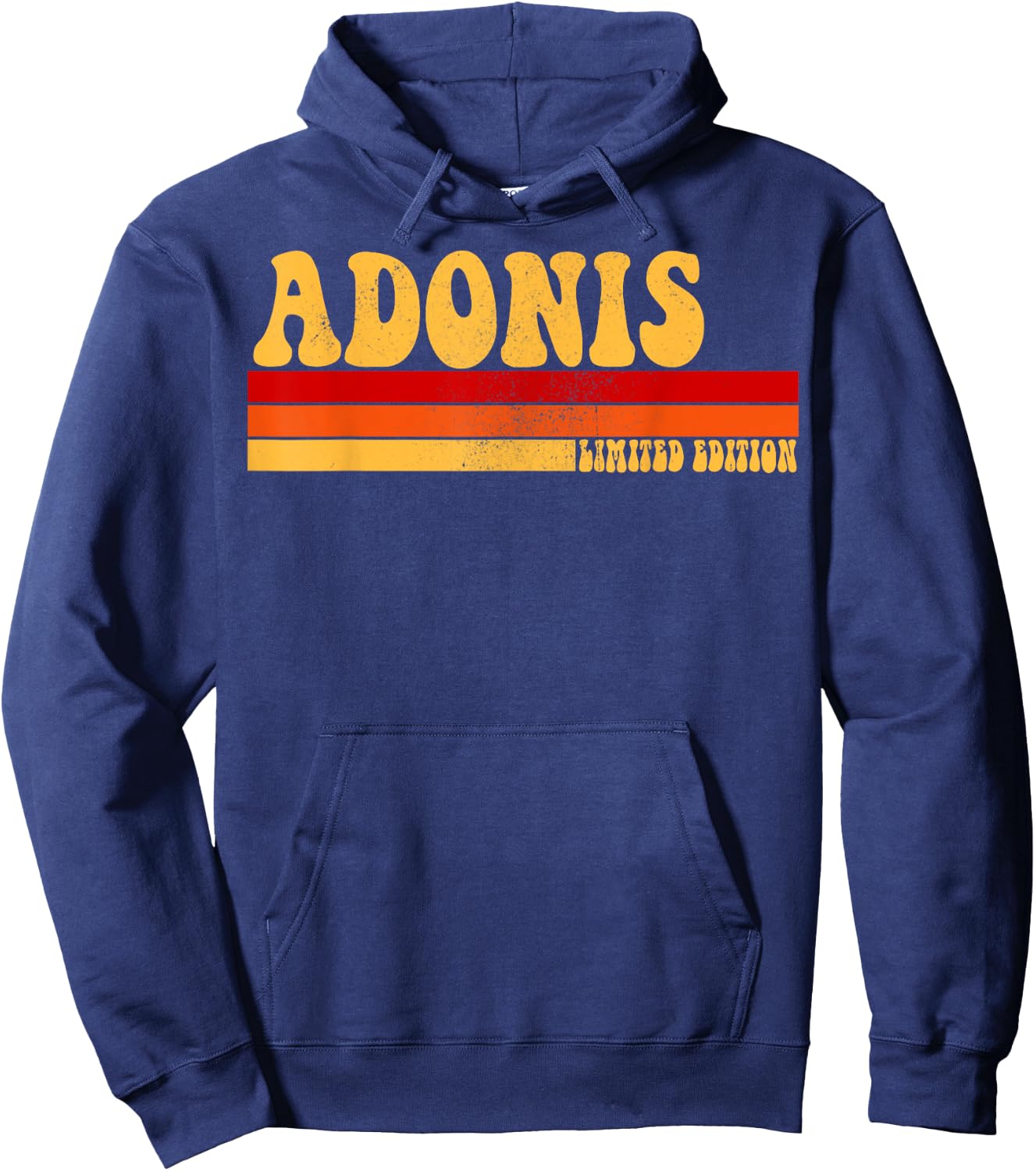 ADONIS Name Personalized Idea Men Retro Vintage ADONIS Hoodie - Hoodie | Navy