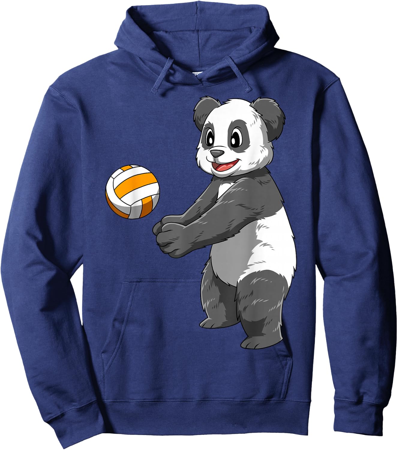 Panda Volleyball Panda Playing Volleyball Panda Hoodie - Hoodie | Navy