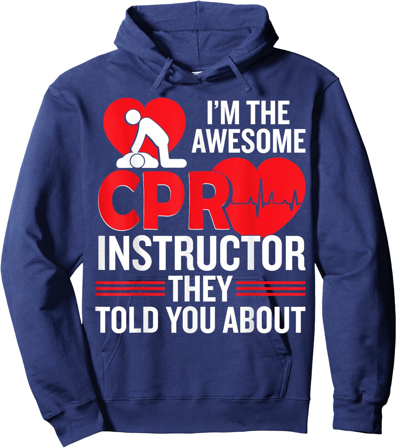 CPR Accessories CPR Manikin Training Service CPR Instructor Hoodie - Hoodie | Navy