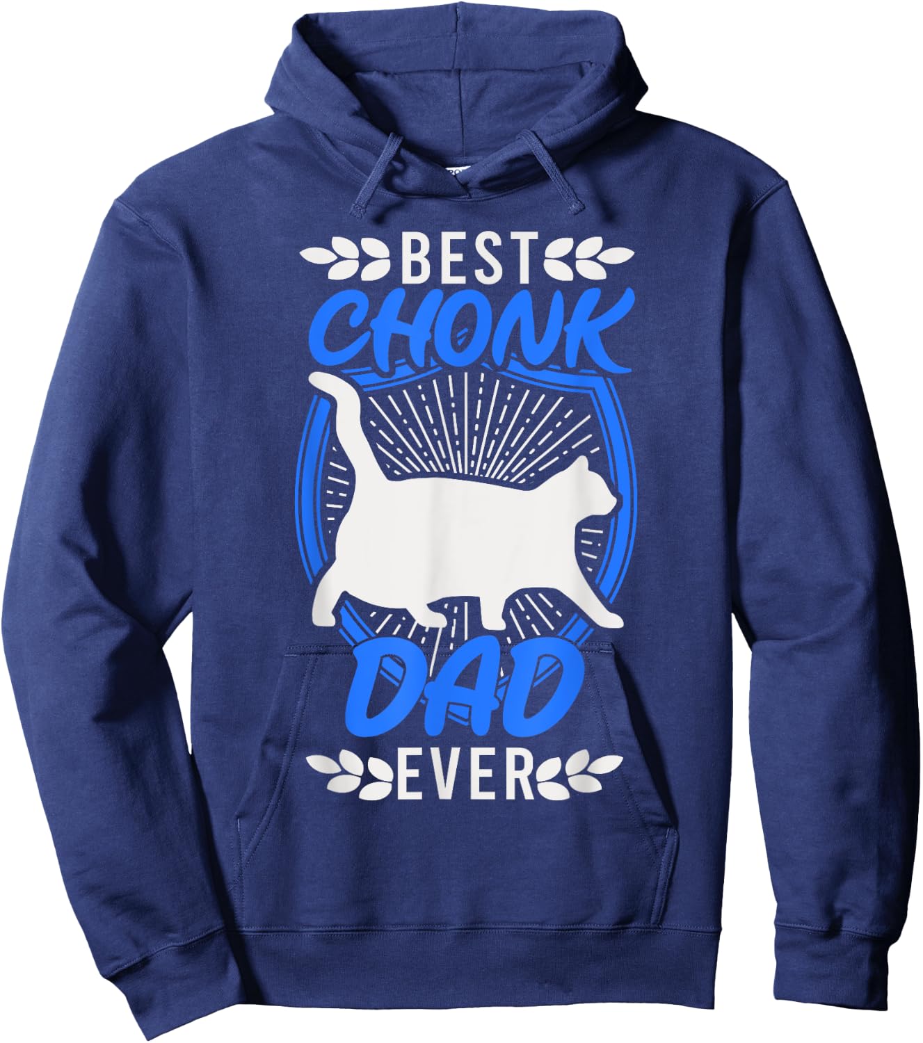 Chonk Dad Chonk Scale Cat Retro Chonky Memes Men Hoodie - Hoodie | Navy