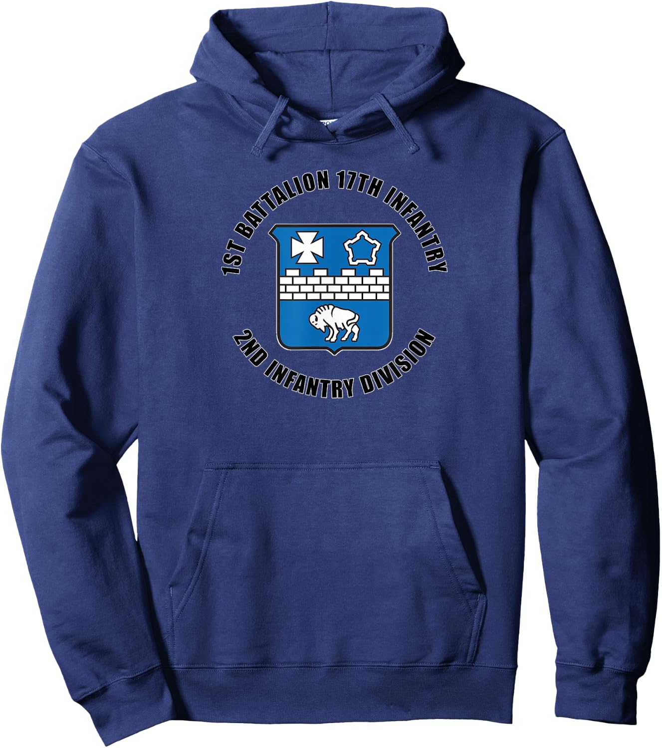 1st Battalion 17th Infantry 2nd Infantry Division Gift Hoodie - Hoodie | Navy