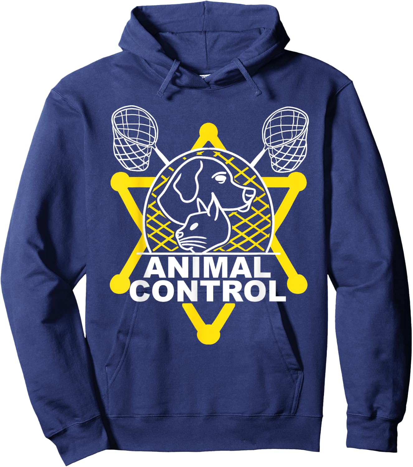 Animal Control Officer Catcher Cats Dogs Funny Hoodie - Hoodie | Navy