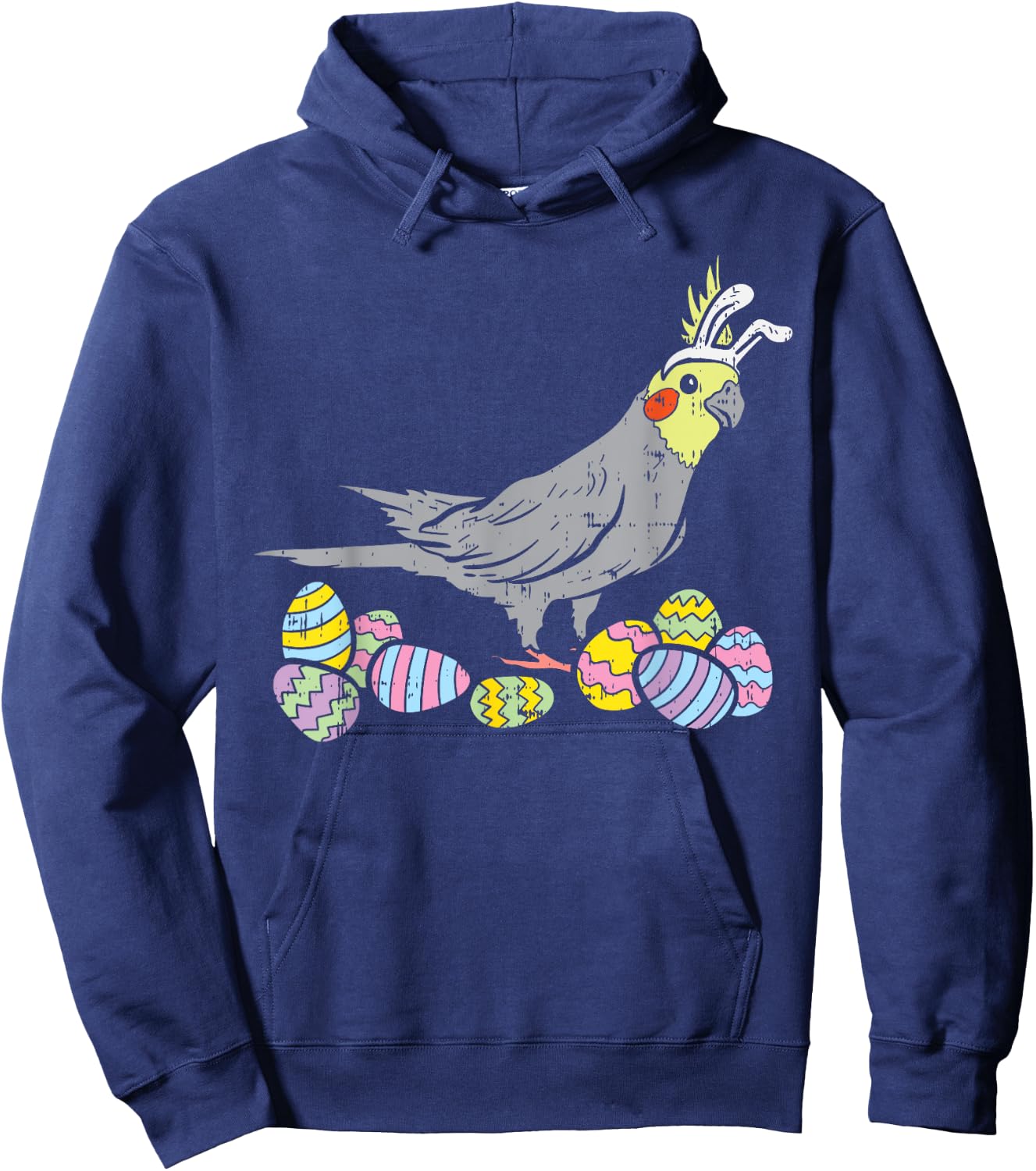 BoredKoalas Easter Shirts Men Women Kids Gifts Cockatiel Bunny Ears Eggs Cute Easter Bird Lovers Gift Hoodie - Hoodie | Navy