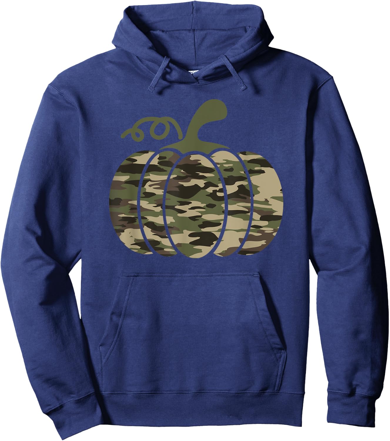 Pumpkin Camo Military Tactical Halloween Costume Autumn Fall Hoodie - Hoodie | Navy