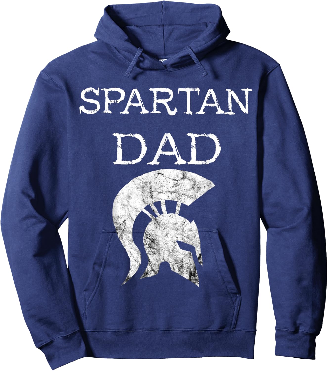 Spartan Dad Spartan Father Gladiators Helmet Spartacus Papa Hoodie - Hoodie | Navy