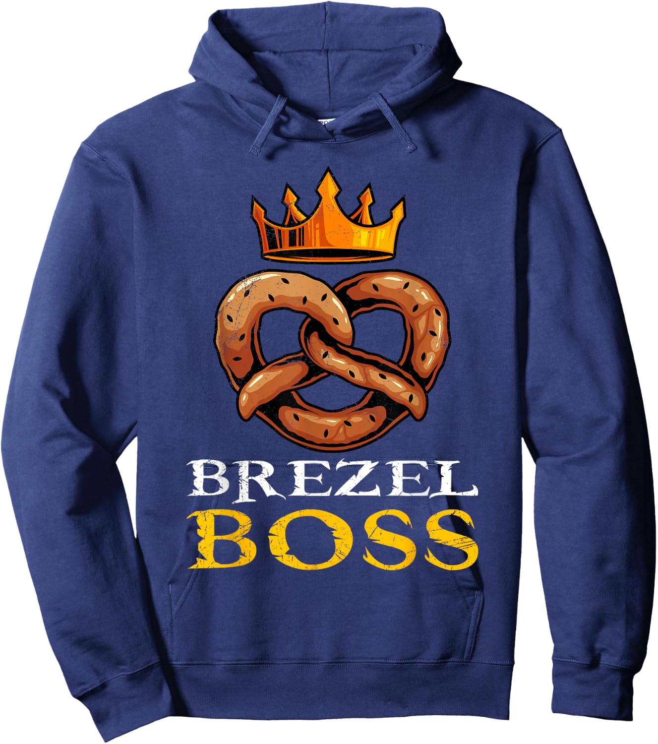 Pretzel Boss Pretzel King German Pretzel Hoodie - Hoodie | Navy