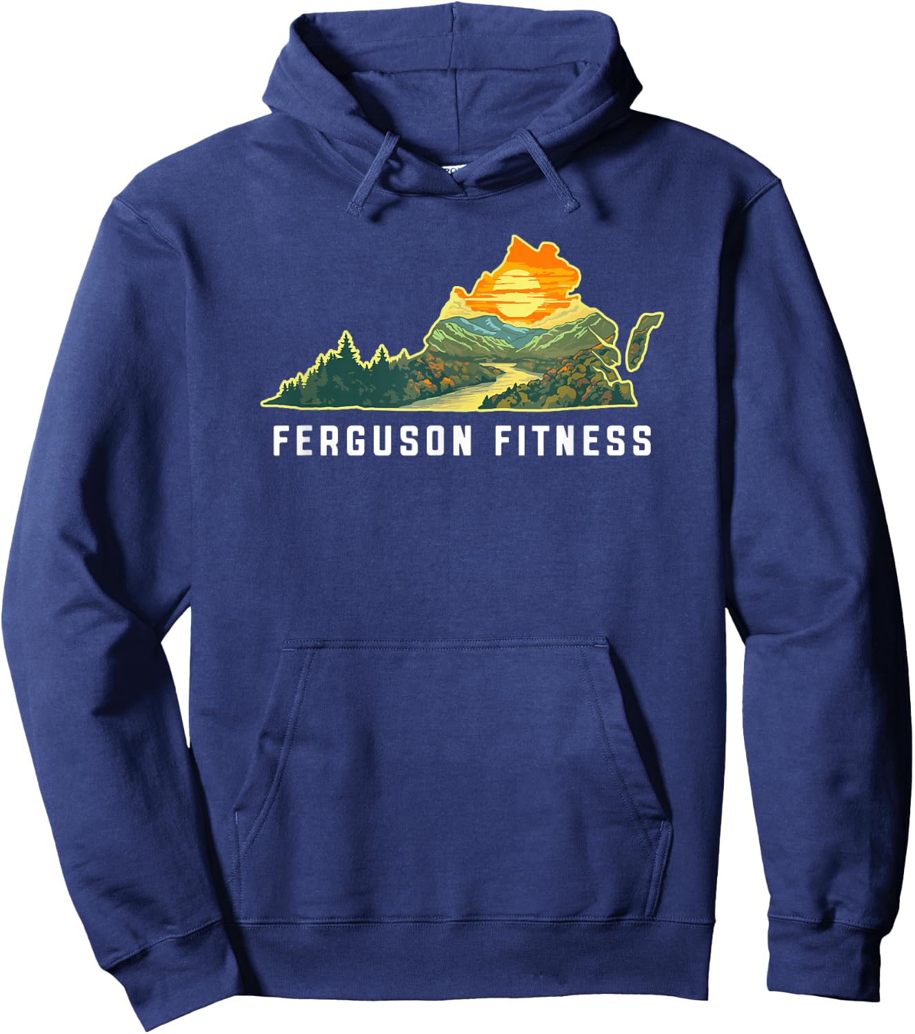 Virginia Outdoors Design - Ferguson Fitness Hoodie - Hoodie | Navy