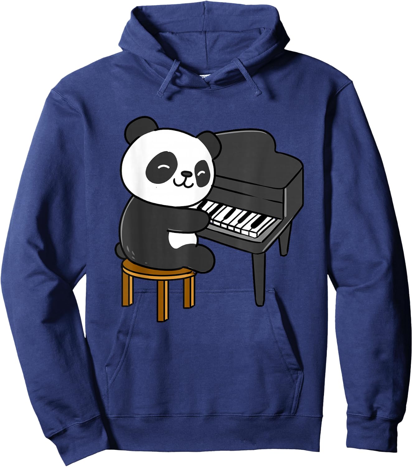 Panda Playing Piano Hoodie - Hoodie | Navy
