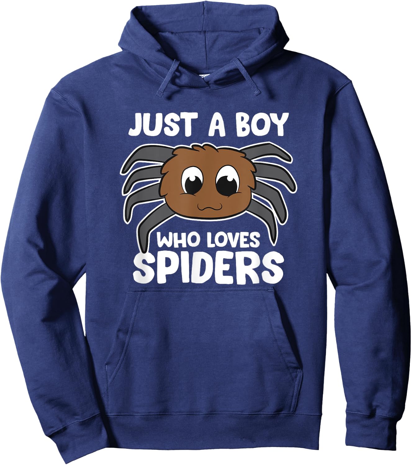 Just a Boy Who Loves Spiders Hoodie - Hoodie | Navy
