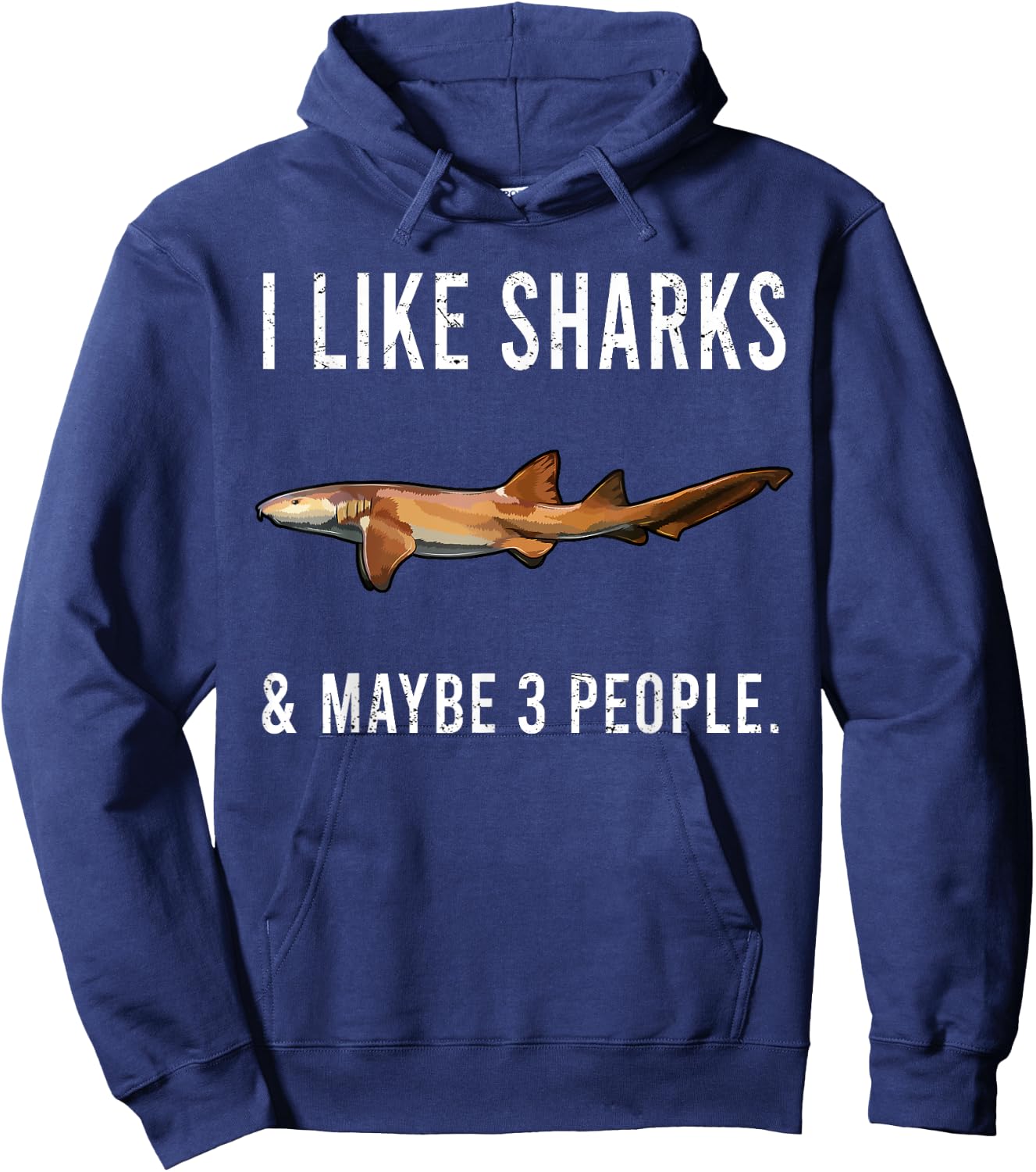 Funny I Like Nurse Shark And Maybe 3 People Hoodie - Hoodie | Navy