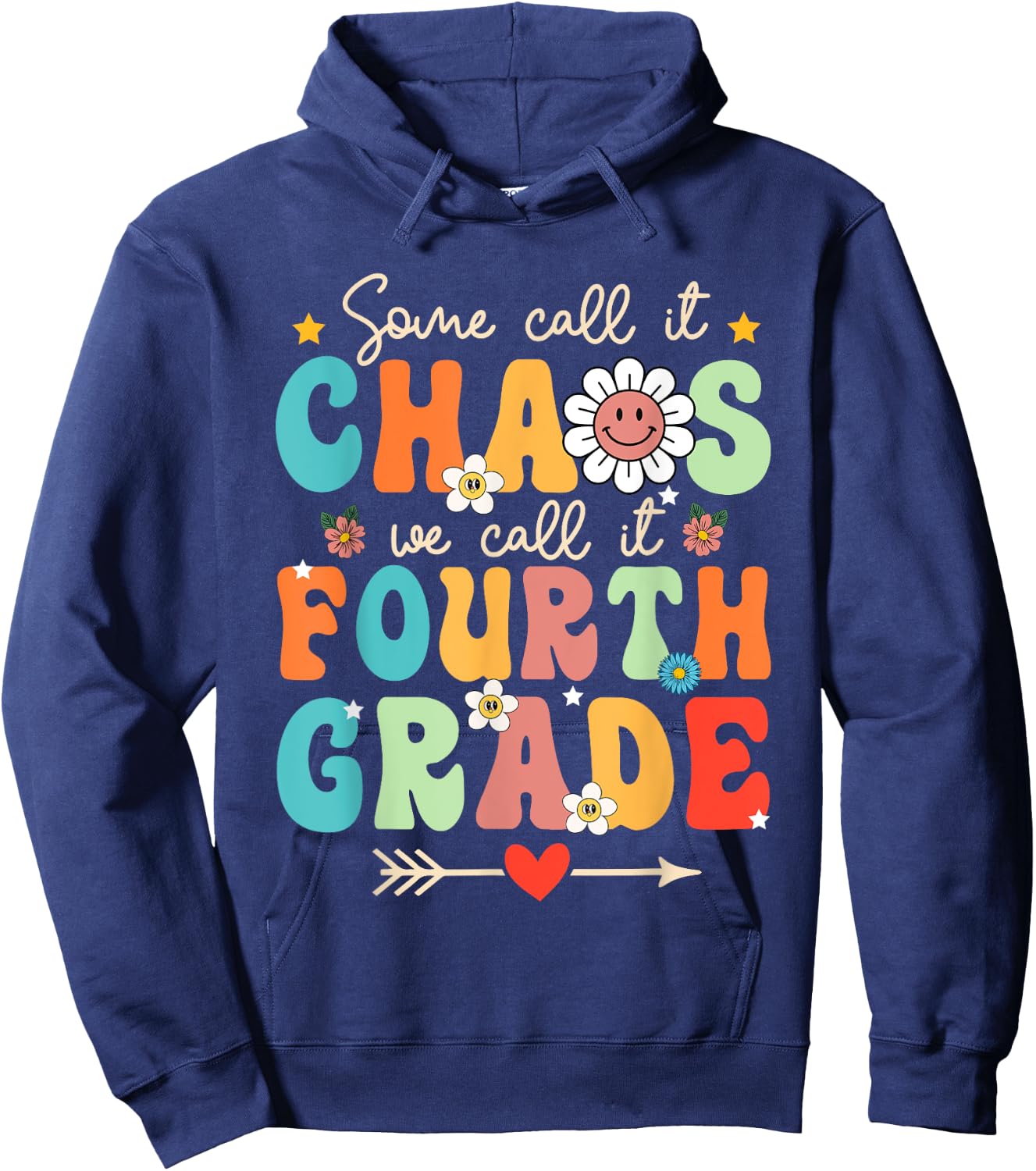 Some Call It Chao We Call It Fourth Grade 4th Grade Teacher Hoodie - Hoodie | Navy