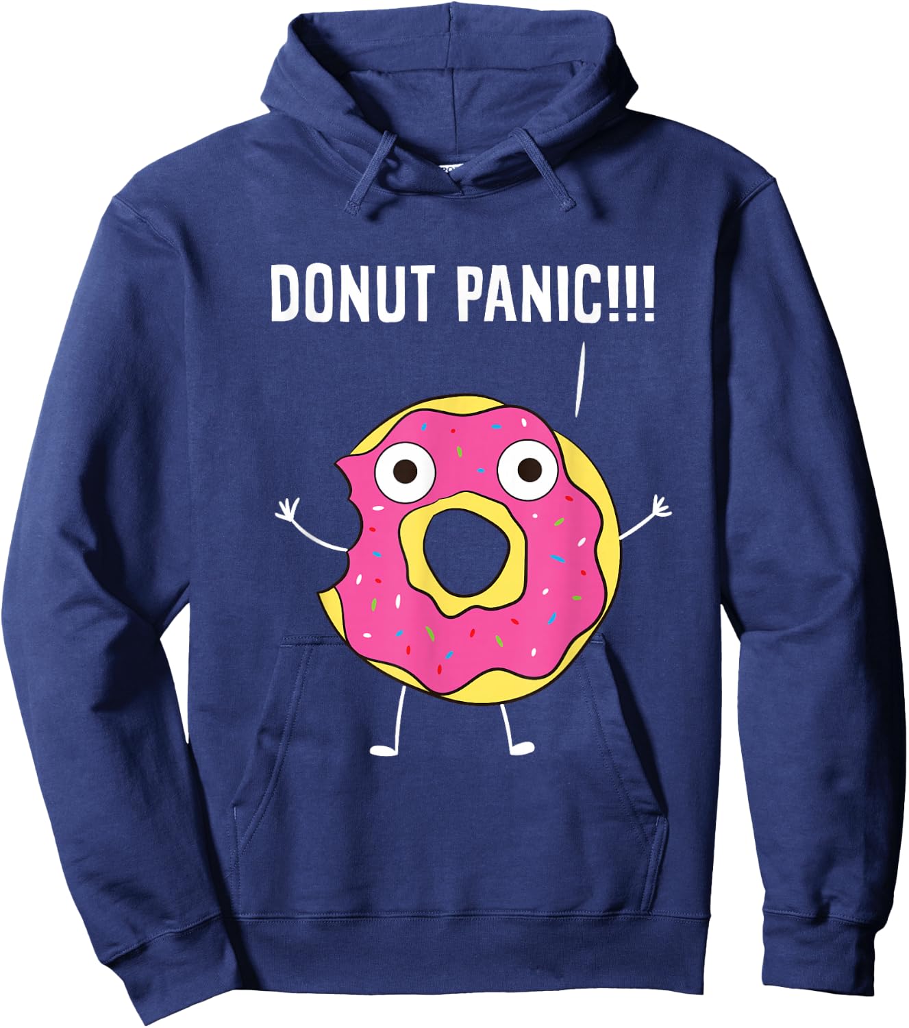 Donuts Funny Doughnut Panic Sweets Donuts Hoodie - Hoodie | Navy