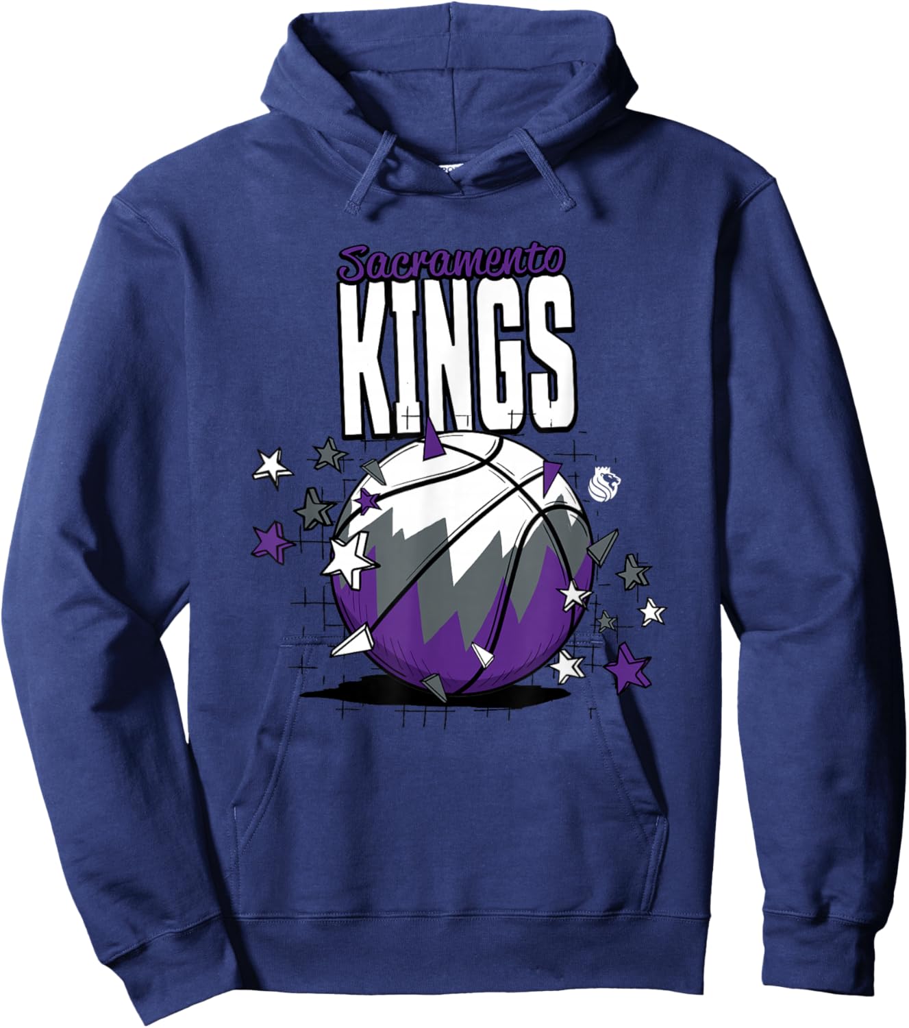 NBA Sacramento Kings Basketball Doodle Stars Hoodie - Hoodie | Navy