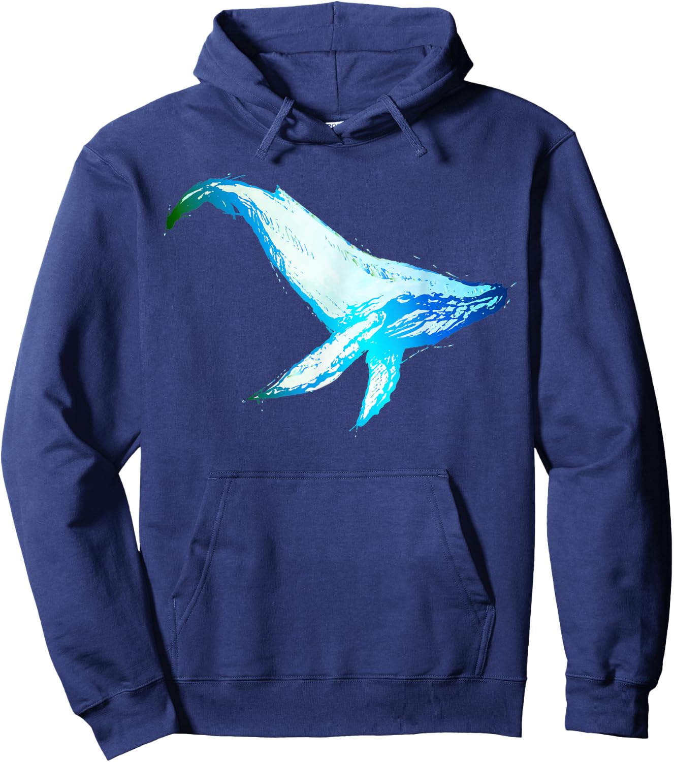 Sea Creature Kids Humpback Whale Kids Men Women Hoodie - Hoodie | Navy