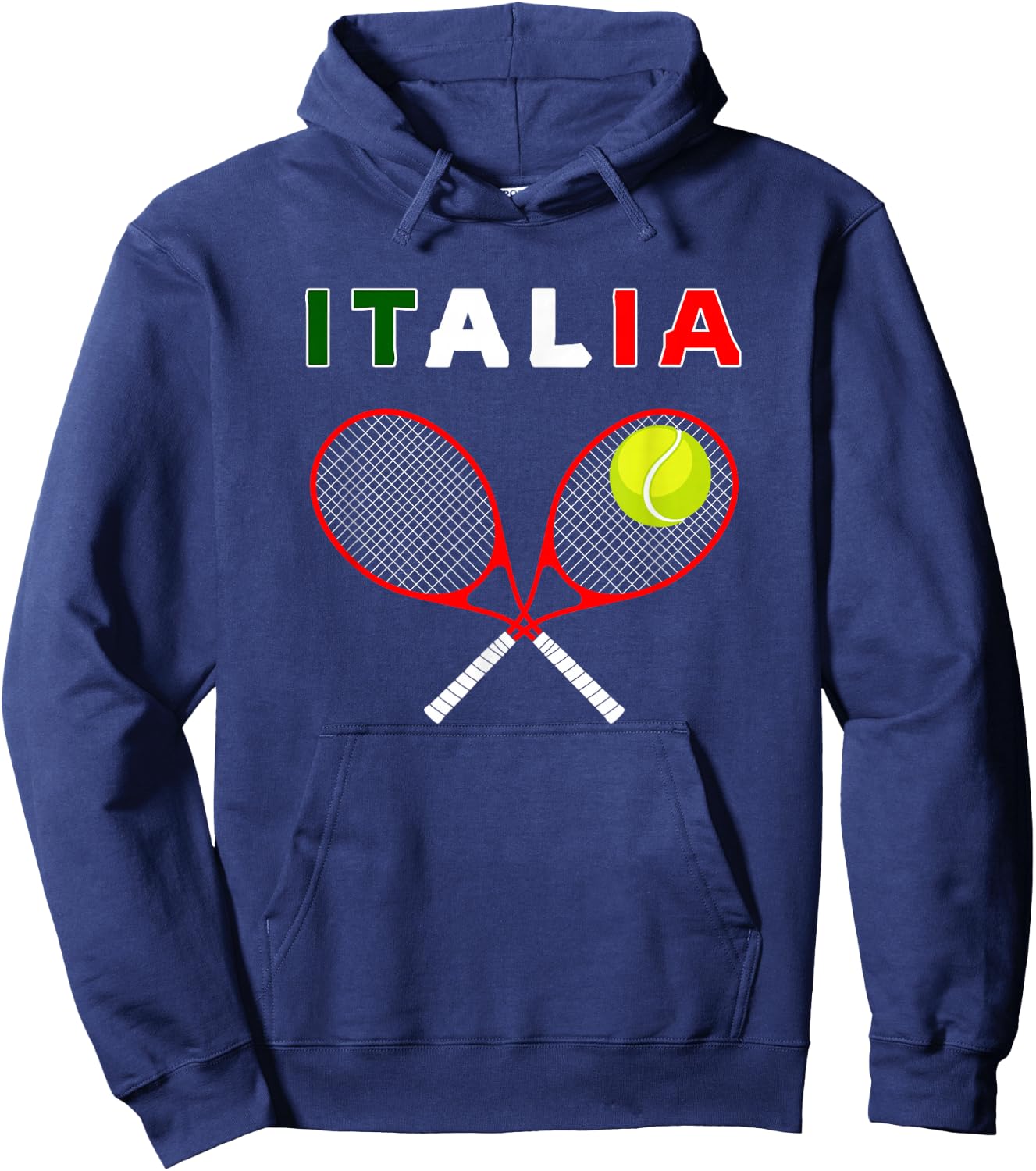 Italy Tennis Graphics / Country Italia Flag Pride Hoodie - Hoodie | Navy