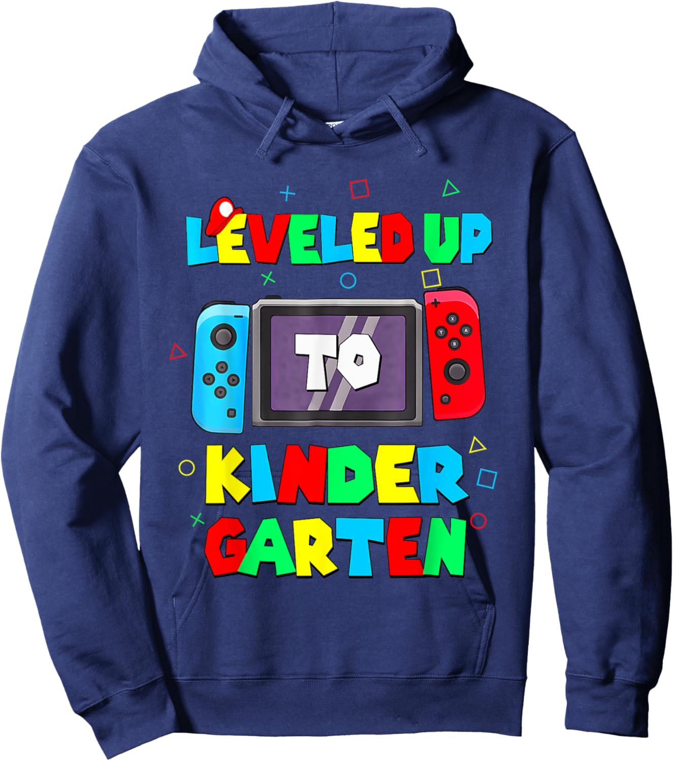 Level Kindergarten unlocked back to school video game Kinder Hoodie - Hoodie | Navy