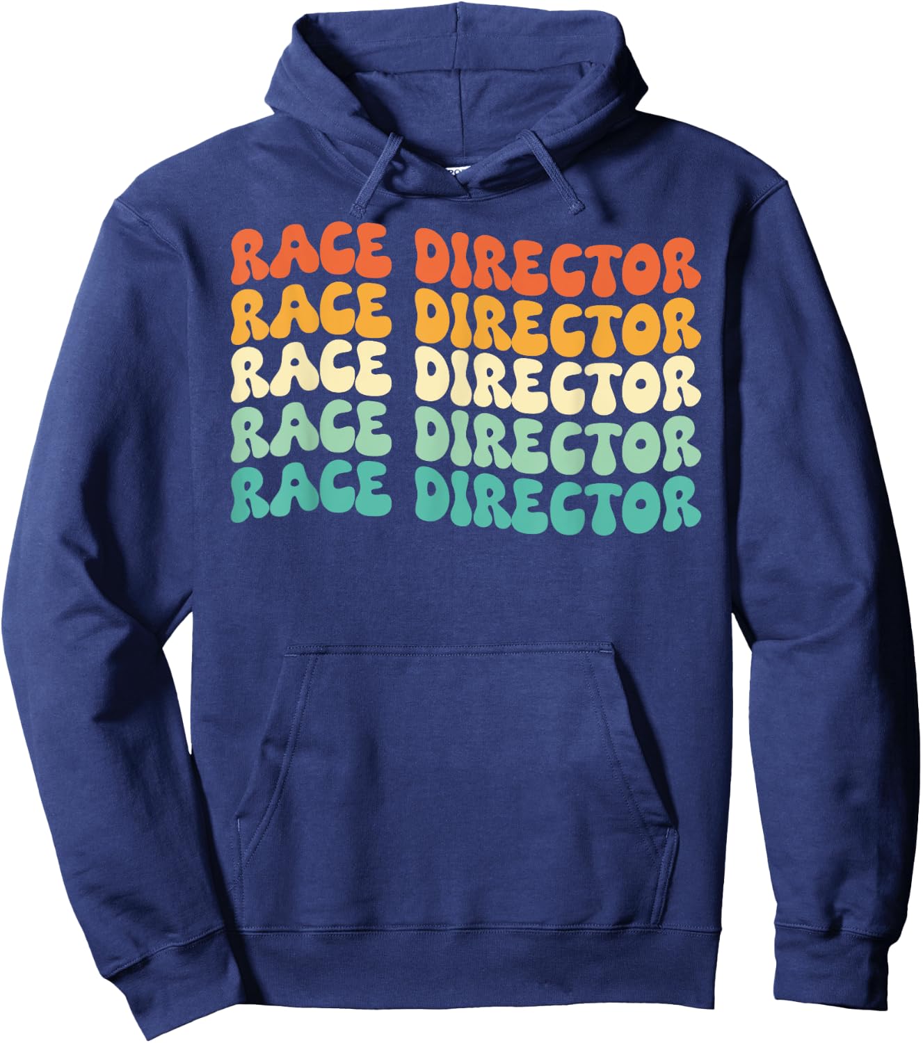 Groovy Race Director Job Title Hoodie - Hoodie | Navy