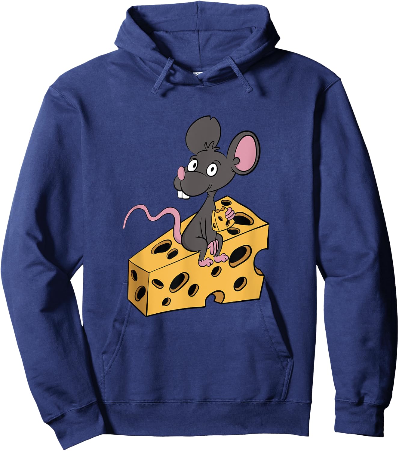 Mouse Pet Rat Gift Cheese Addict Cheesy Low Carb Diet Hoodie - Hoodie | Navy