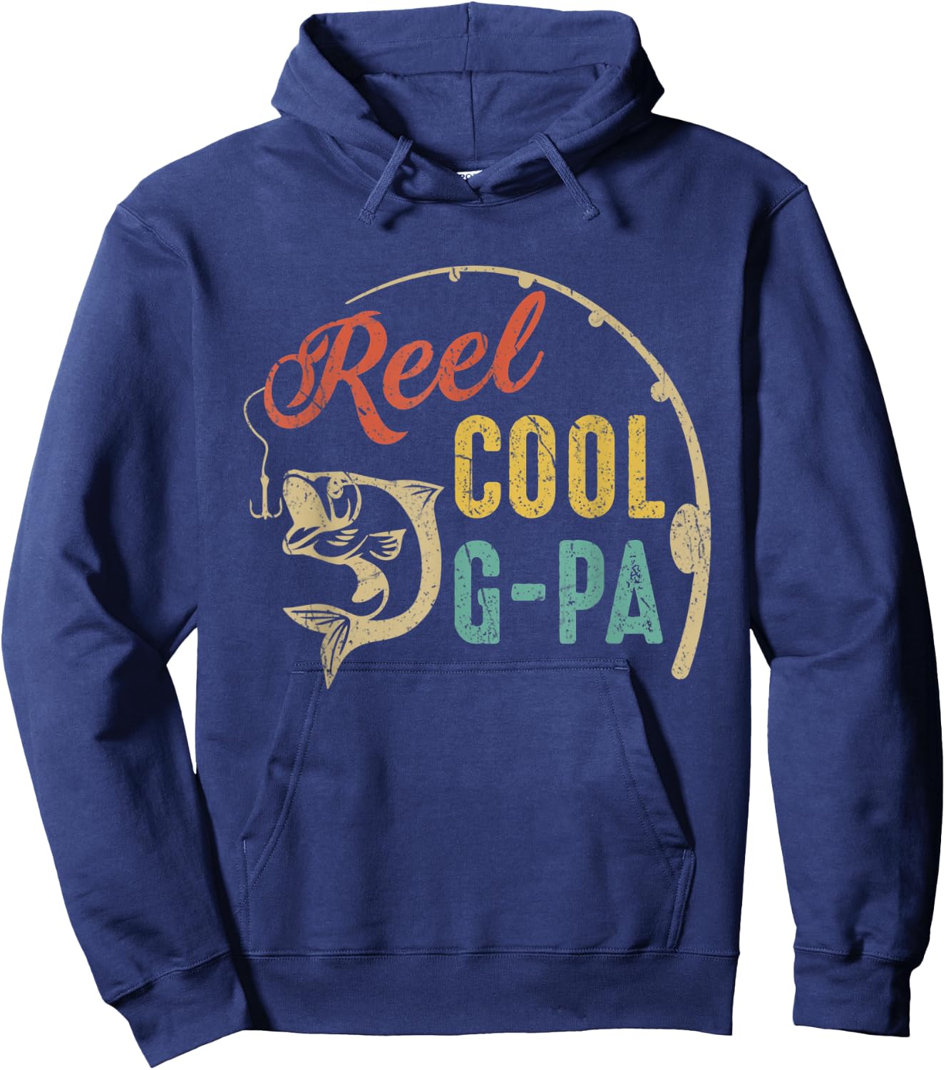 Father's Day Shirt Vintage Fishing Reel Cool G-Pa Hoodie - Hoodie | Navy