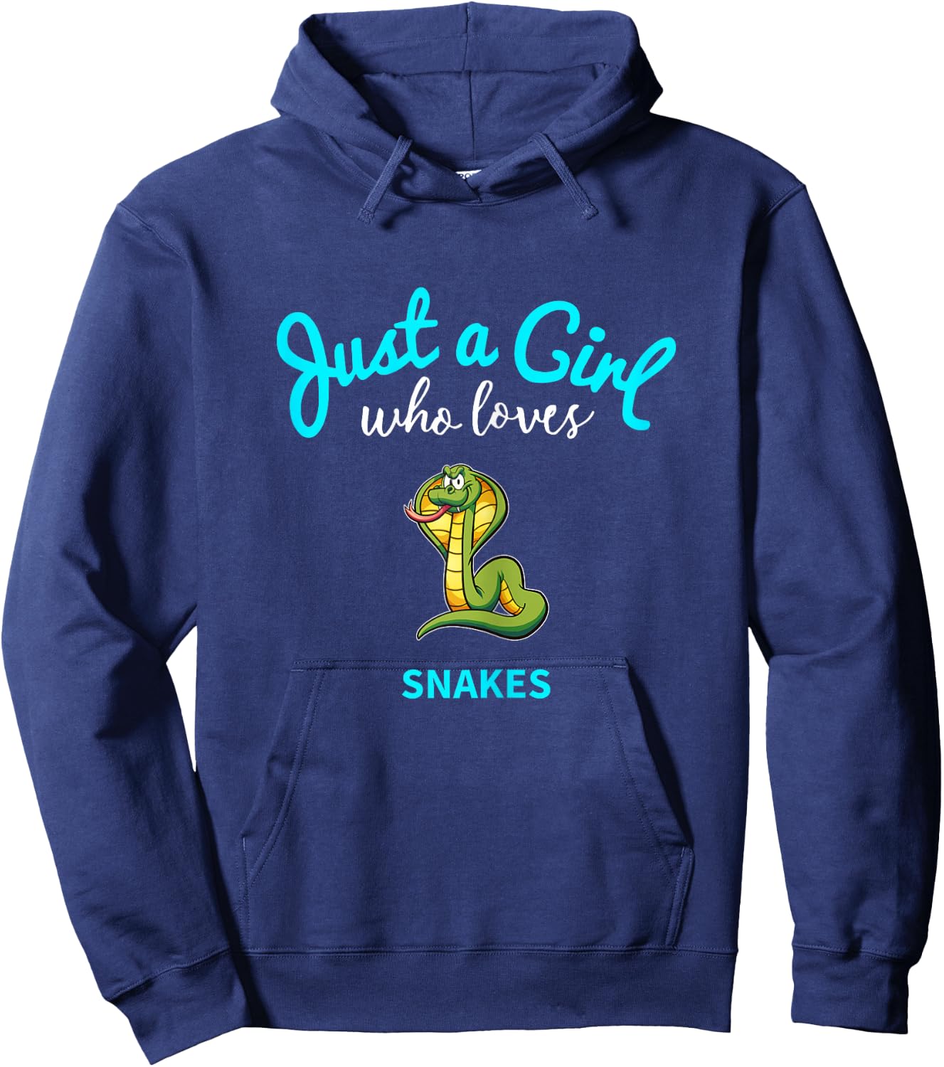 Snake Shirt for Girls | Children's Snake Hoodie - Hoodie | Navy