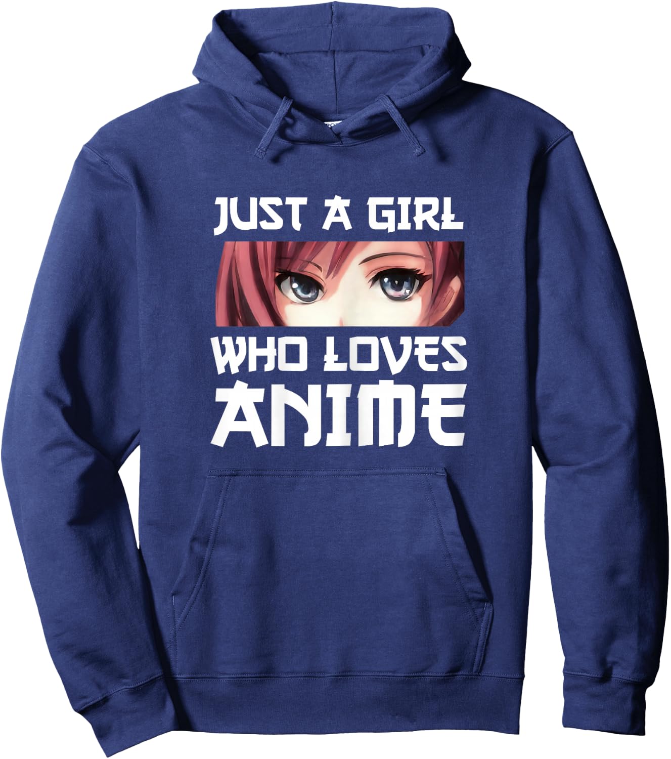 Just a Girl Who Loves Anime Gift Hoodie - Hoodie | Navy