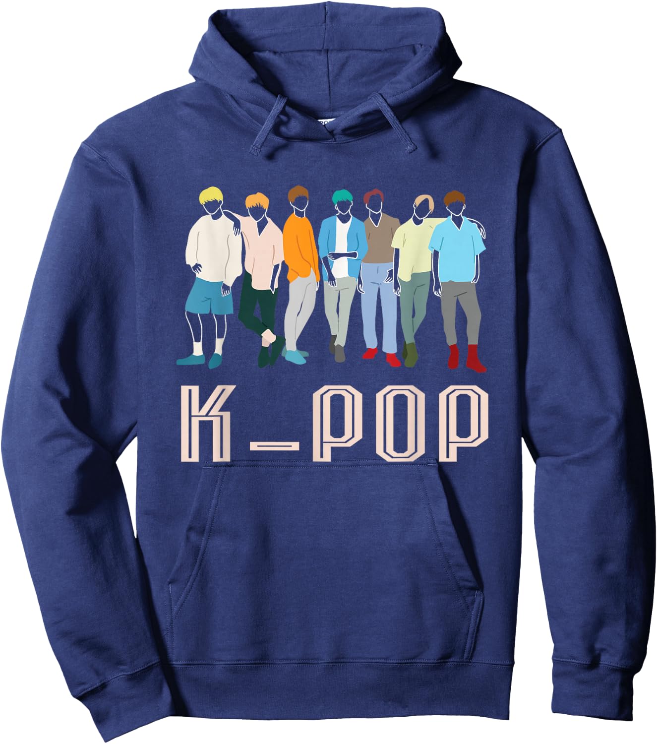 K-Pop Korean Pop Music Boy Band for K-Pop Fanatics Hoodie - Hoodie | Navy