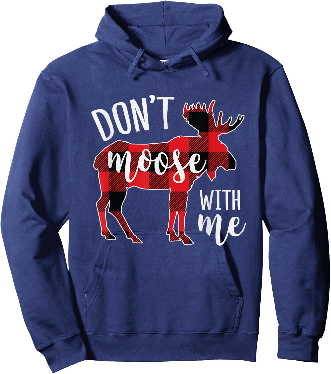 Don't moose with me Funny Christmas Hoodie - Hoodie | Navy