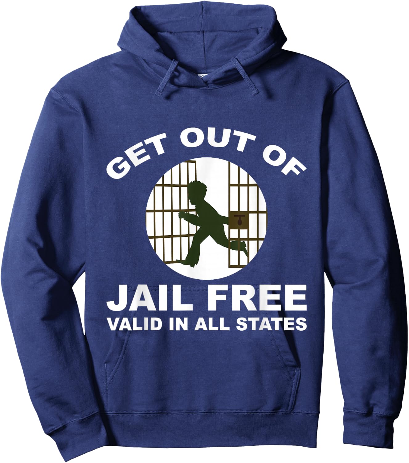 Get Out of Jail Free Hoodie - Hoodie | Navy
