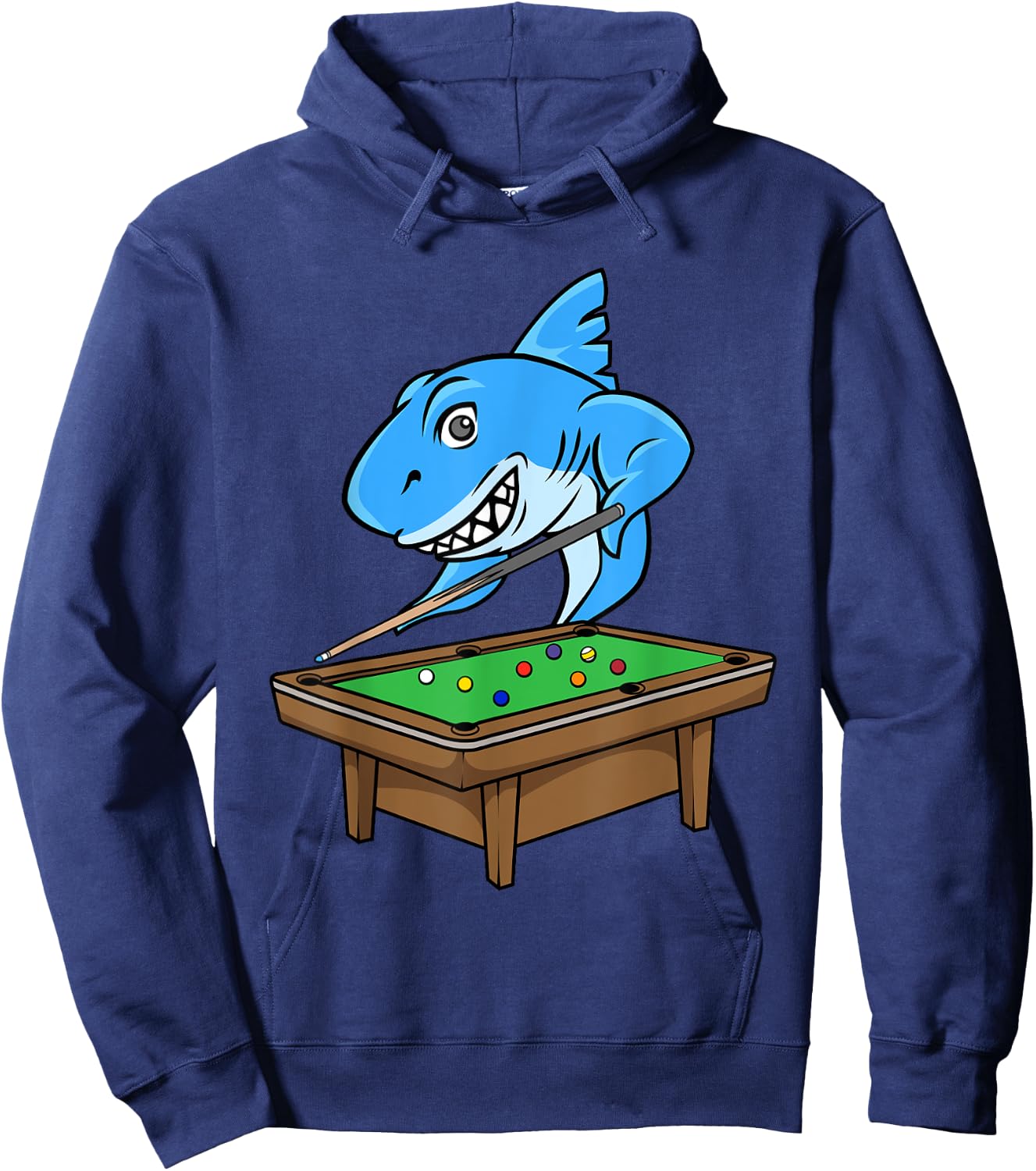Funny Billiards Pool Shark Hall Snooker Joke Billiard Cue Hoodie - Hoodie | Navy