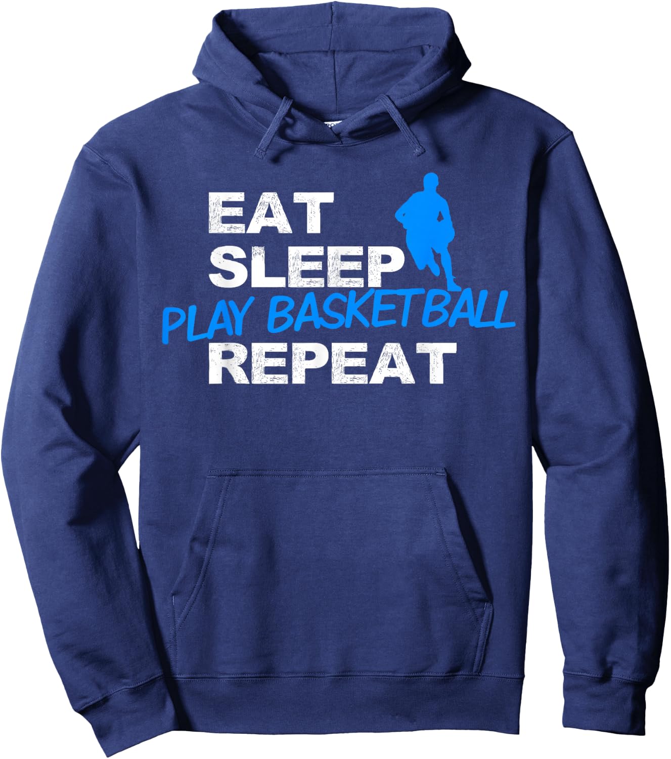 Eat Sleep Play Basketball Repeat Hoodie - Hoodie | Navy
