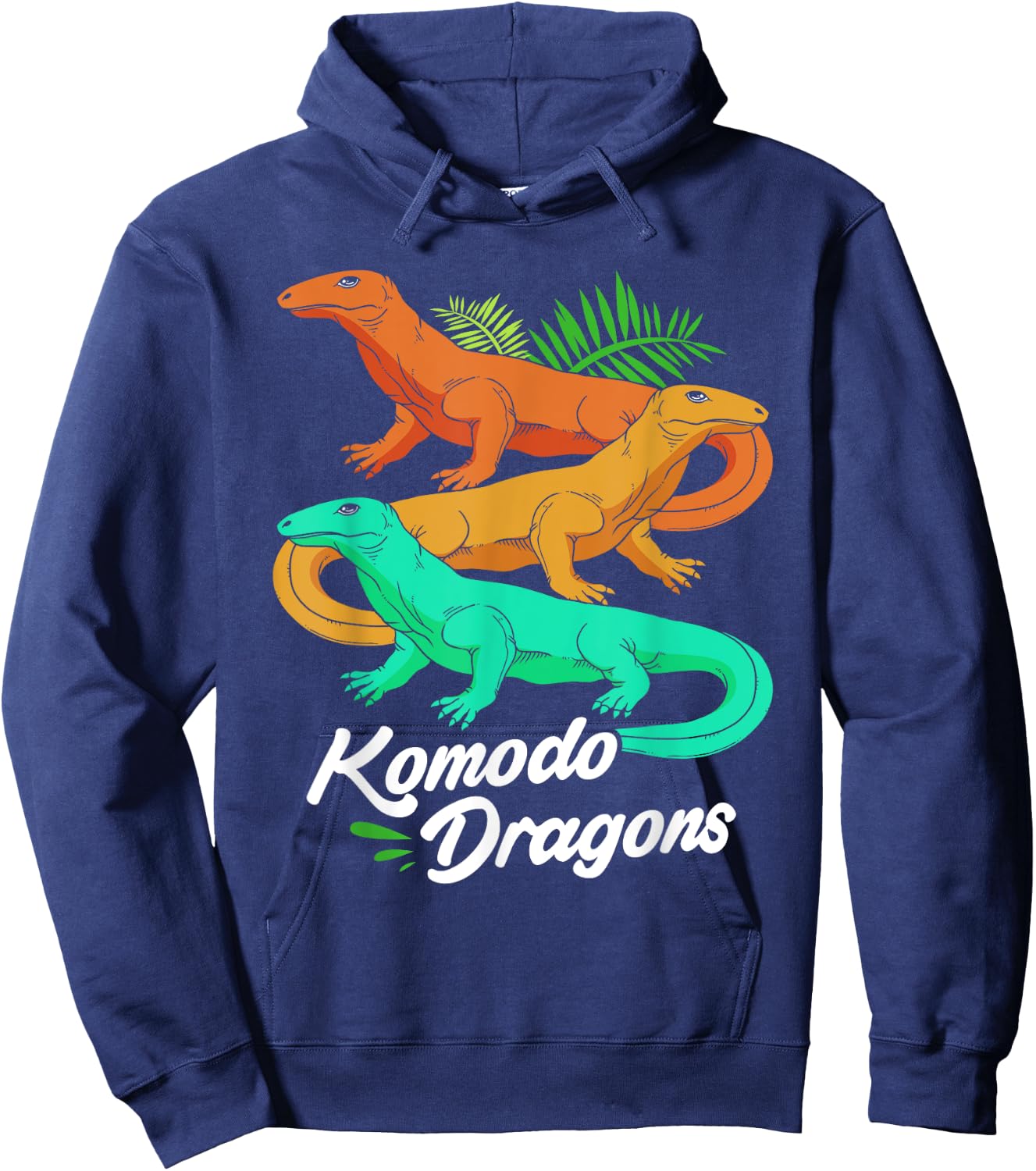 Reptiles Lizards Team Komodo Dragons Hoodie - Hoodie | Navy