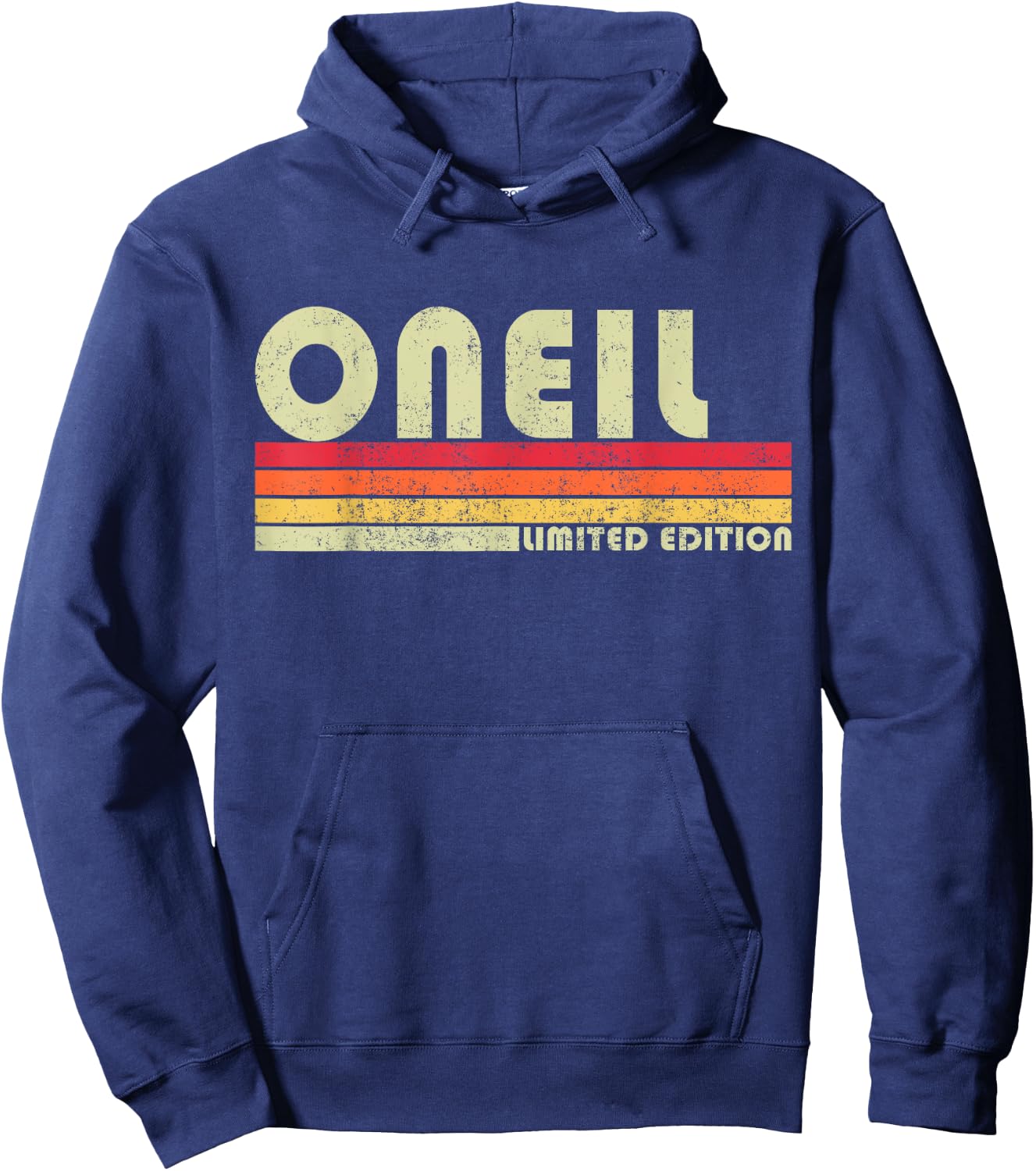 ONEIL Surname Funny Retro Vintage 80s 90s Gifts Men Women Hoodie - Hoodie | Navy