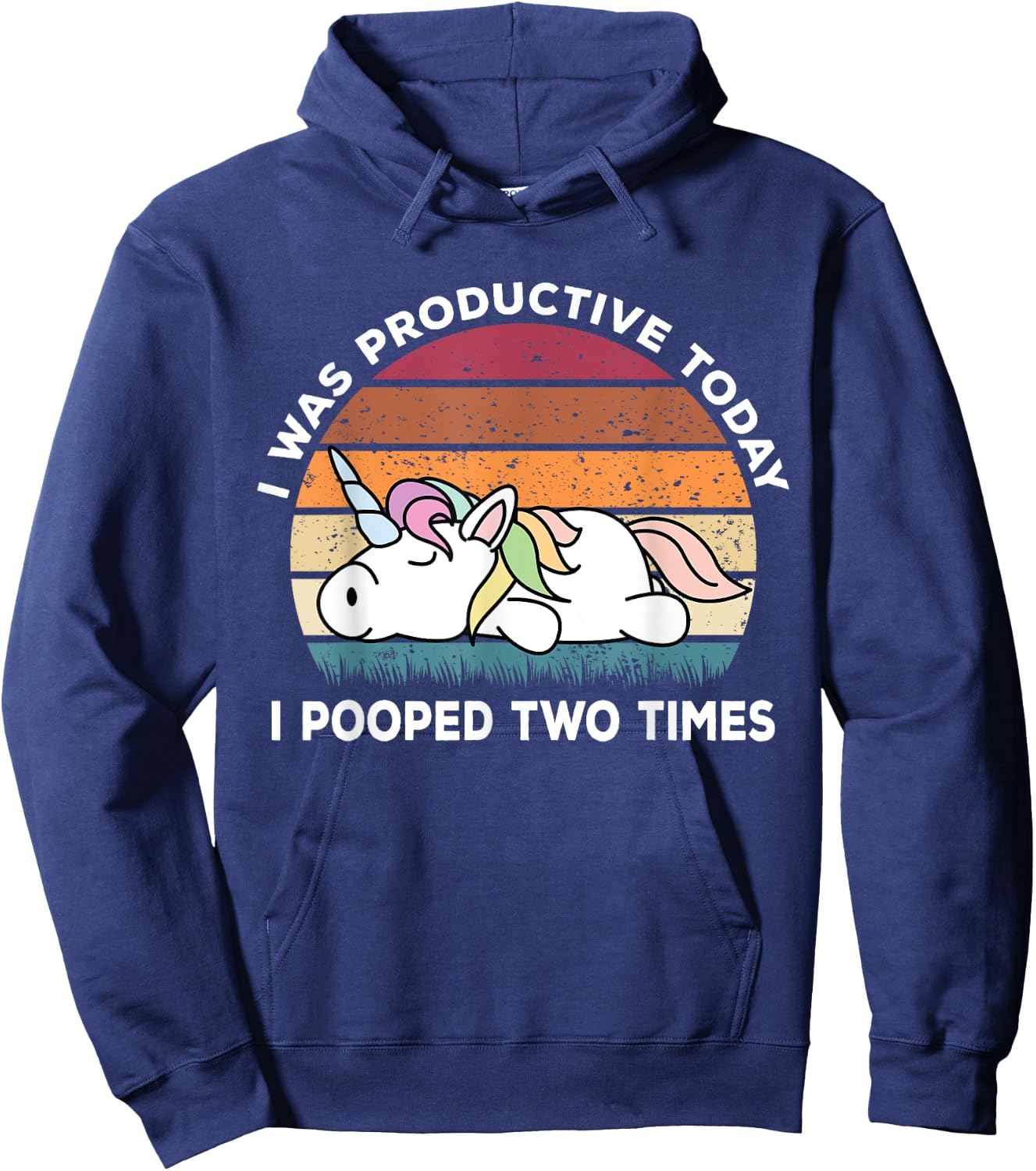 I Pooped Today Shirt | Funny Unicorn Shirts Unicorn Hoodie - Hoodie | Navy
