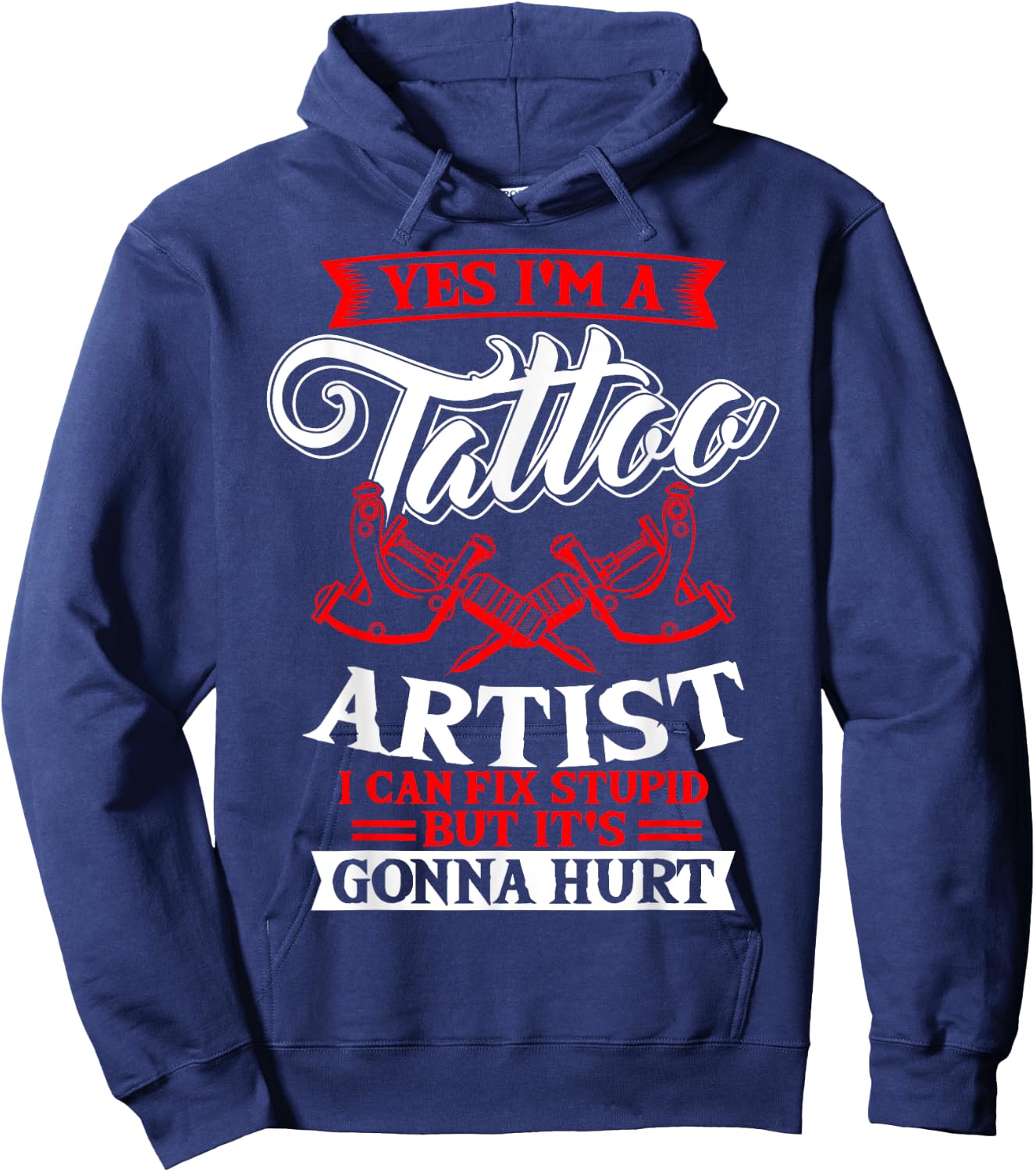 Tattoo Artist Tattooist Tattooing Symbolic Tattooed Pigment Hoodie - Hoodie | Navy