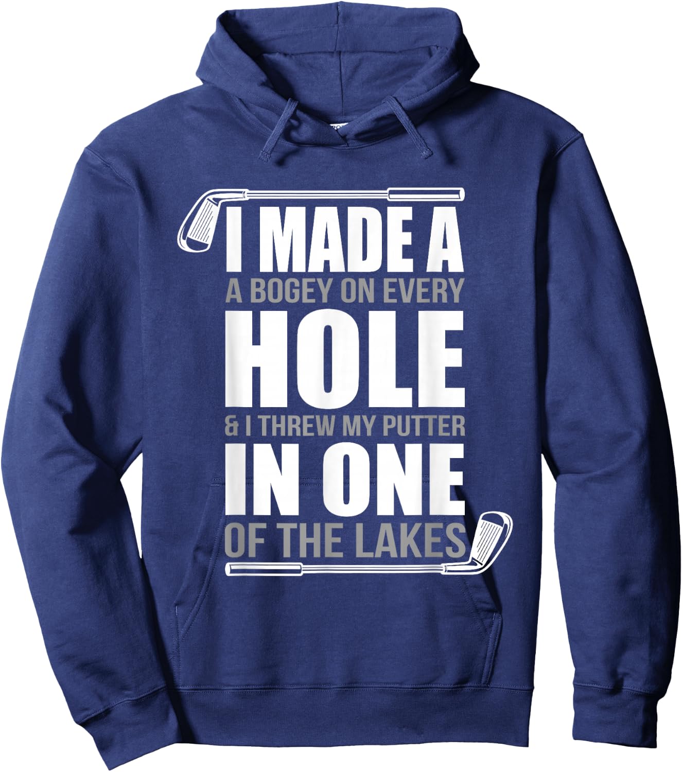 I made a hole in one, Funny Golfer Hoodie - Hoodie | Navy