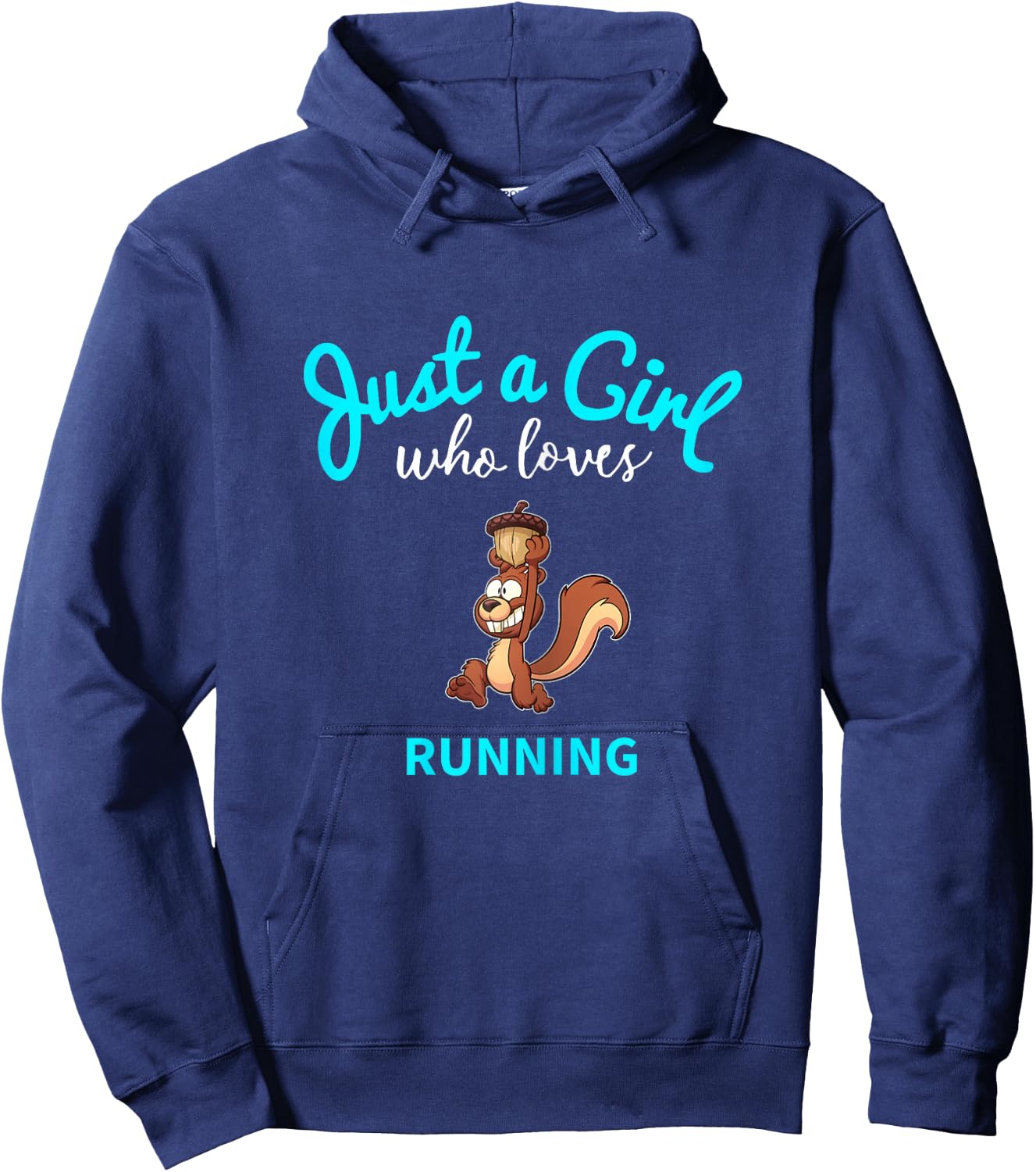 Running Jersey for Girls | Kids Running Hoodie - Hoodie | Navy