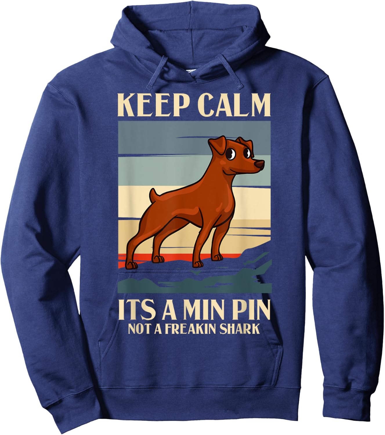 Miniature Pinscher Dog Puppies Owner Lover Women Kids Hoodie - Hoodie | Navy