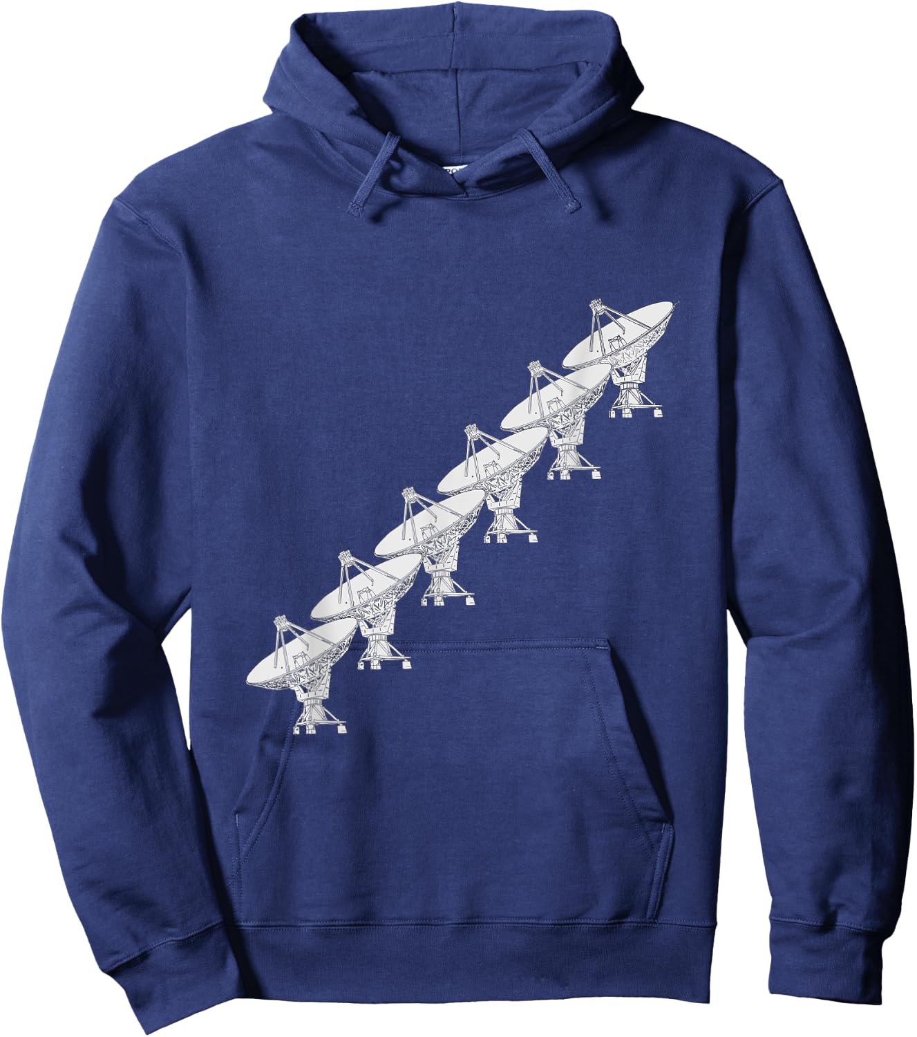 Very Large Array - Multiple Radio Telescope - Space Contact Hoodie - Hoodie | Navy