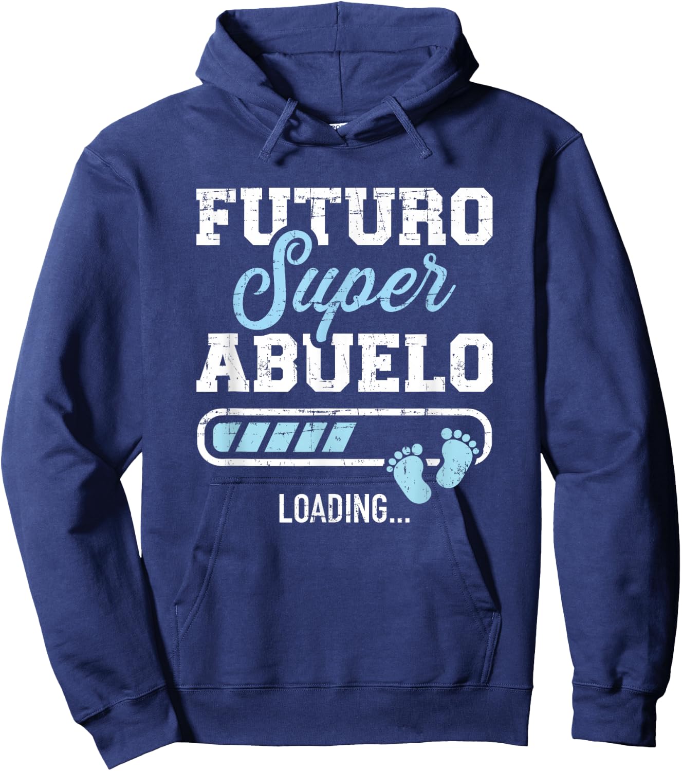 Futuro super abuelo loading Hoodie - Hoodie | Navy