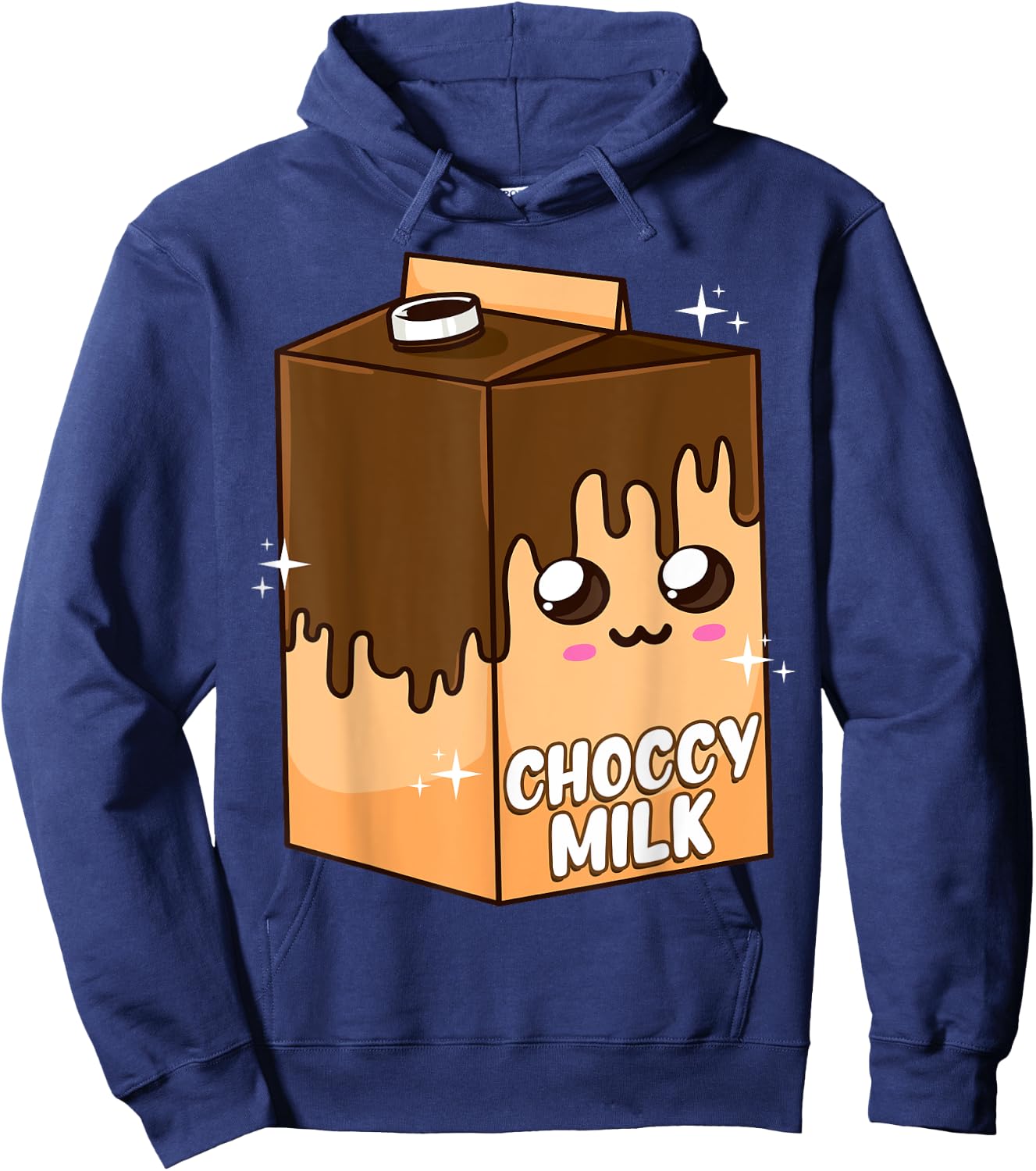 Kawaii Choccy Milk Chocolate Milk Cute Meme Lover Hoodie - Hoodie | Navy