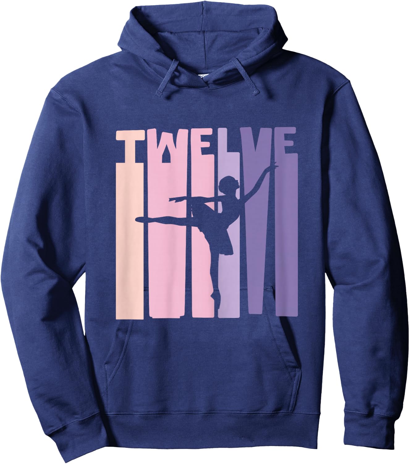 12th Birthday Gift Ballet Dancer 12 Years Ballerina Hoodie - Hoodie | Navy