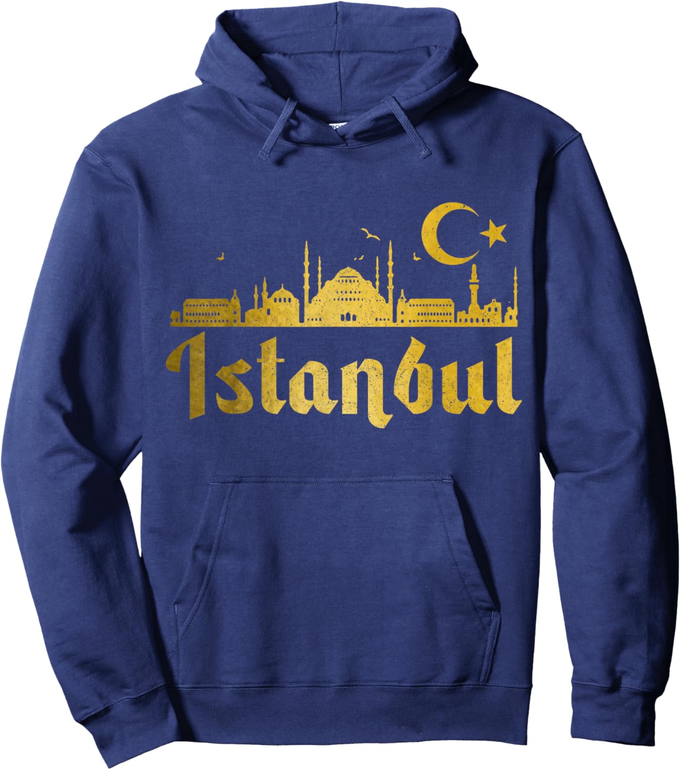Istanbul Skyline Turkey Turkish Pride Souvenir Turkiye Hoodie - Hoodie | Navy