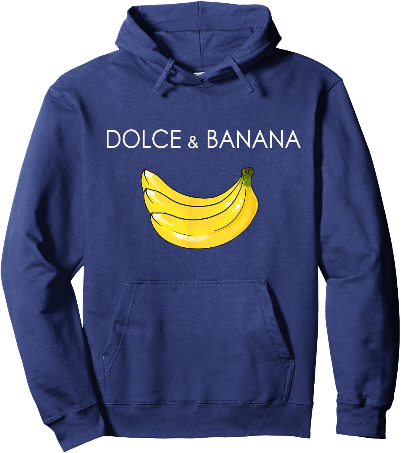 Dolce and Banana Funny Banana Fruit Funny Graphic Design Hoodie - Hoodie | Navy